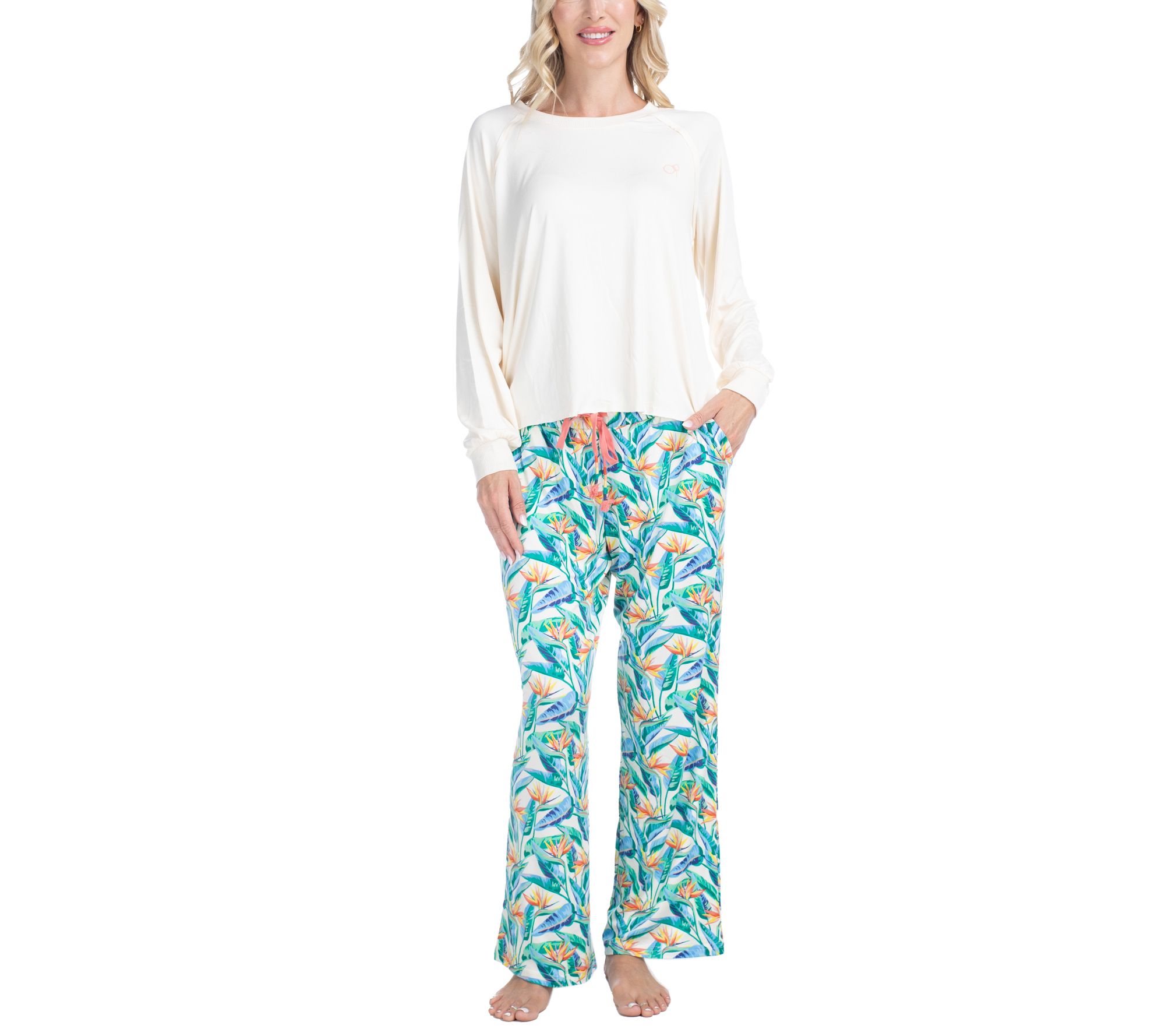 Ocean Pacific Waves for Days Long Sleeve Tee & Pant Lounge Set