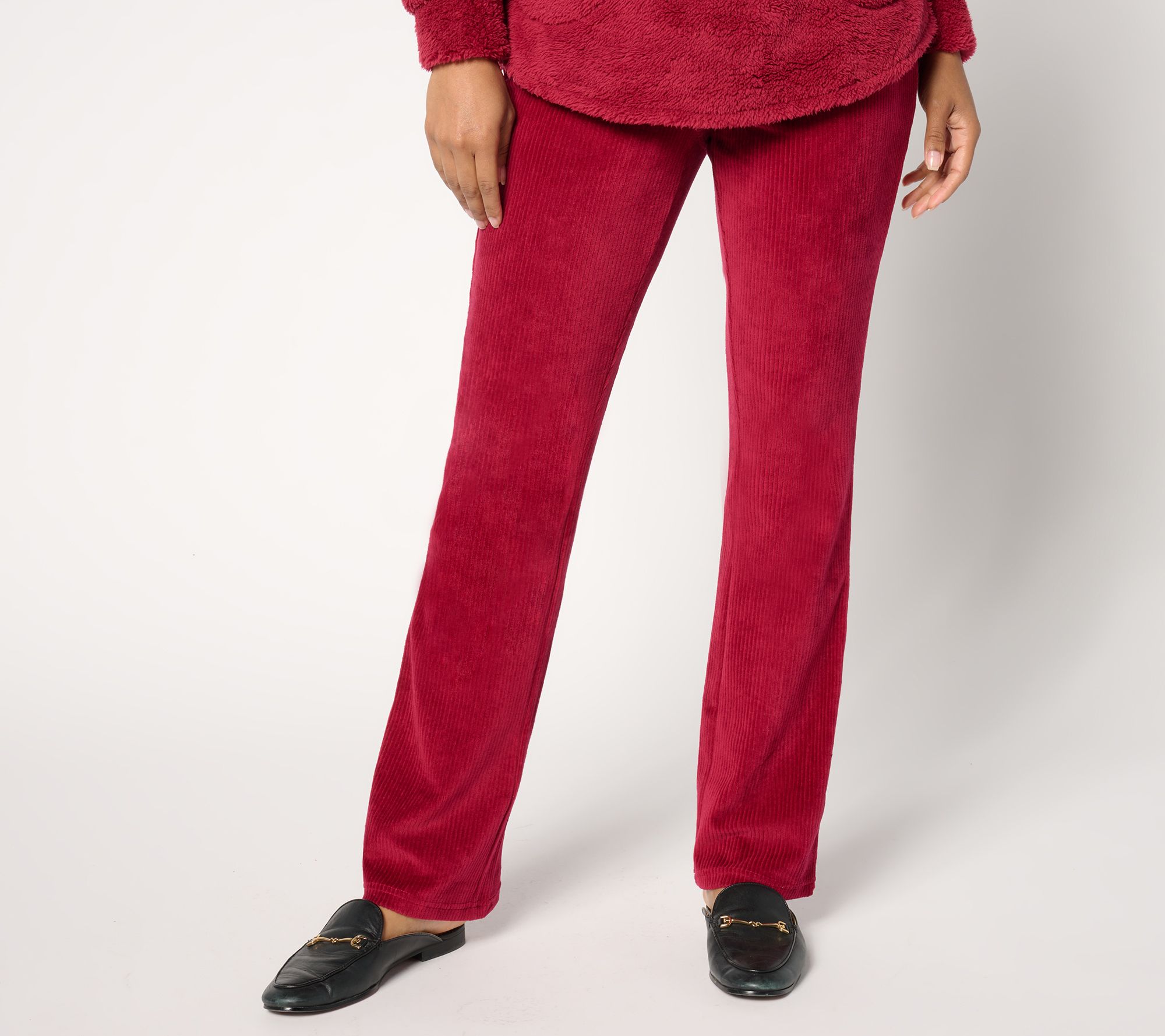 "As Is" Quacker Factory Regular Corduroy Baby Boot Pants