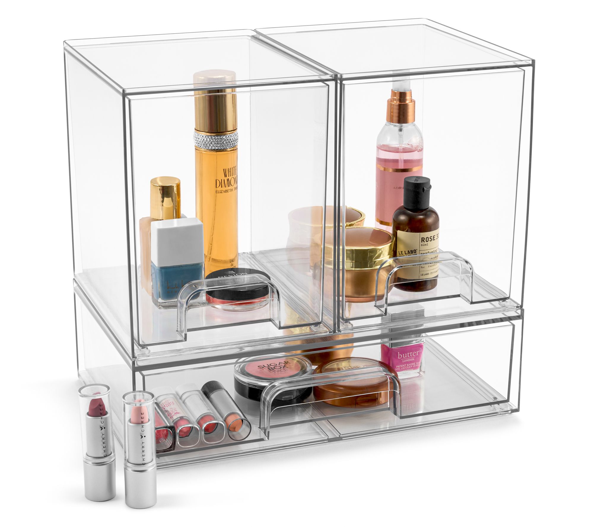 Sorbus Storage Containers with Drawers, 3 Pac k Tall & Wide