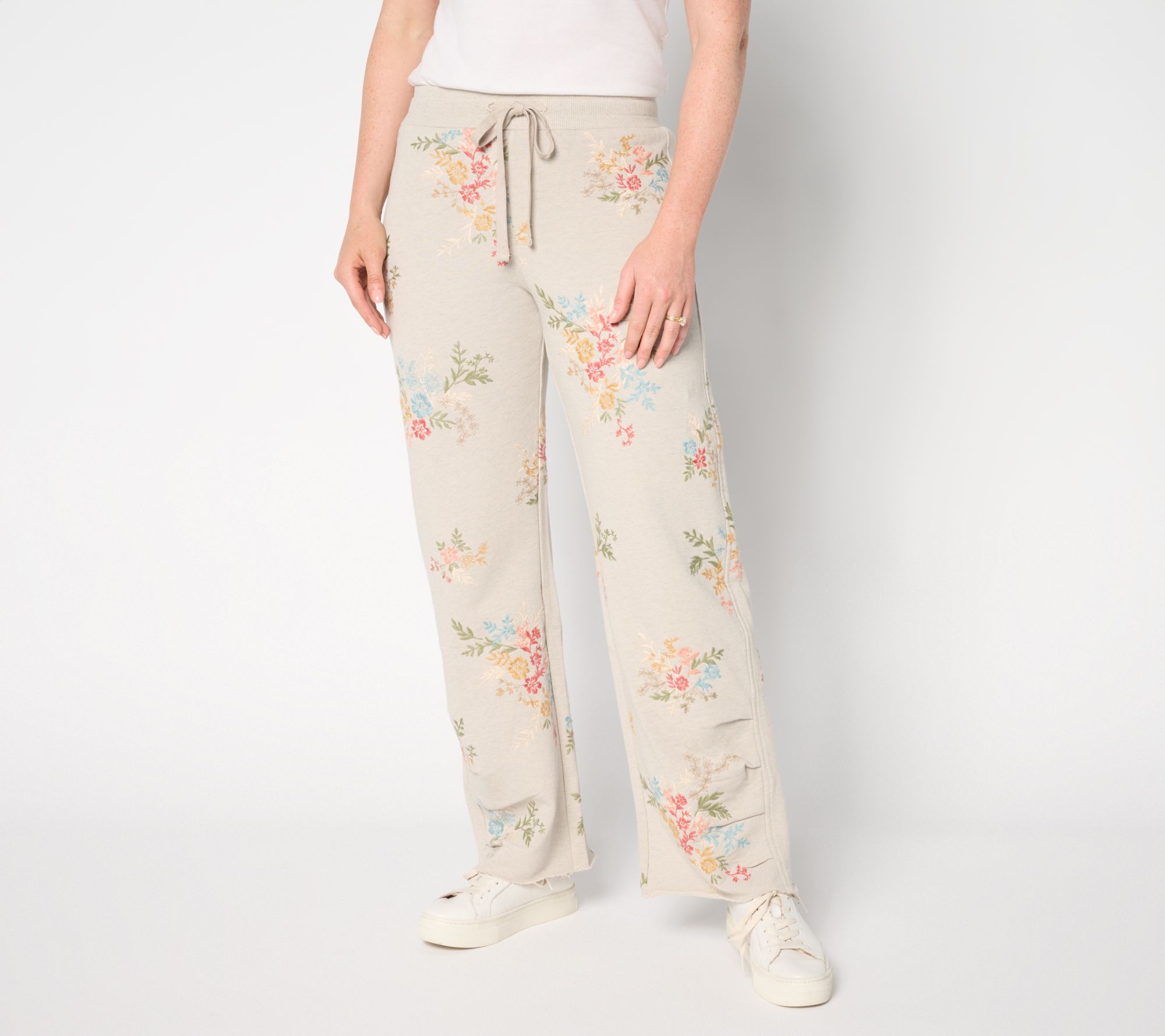 Driftwood Jeans French Terry Gathered_Pant - Tan