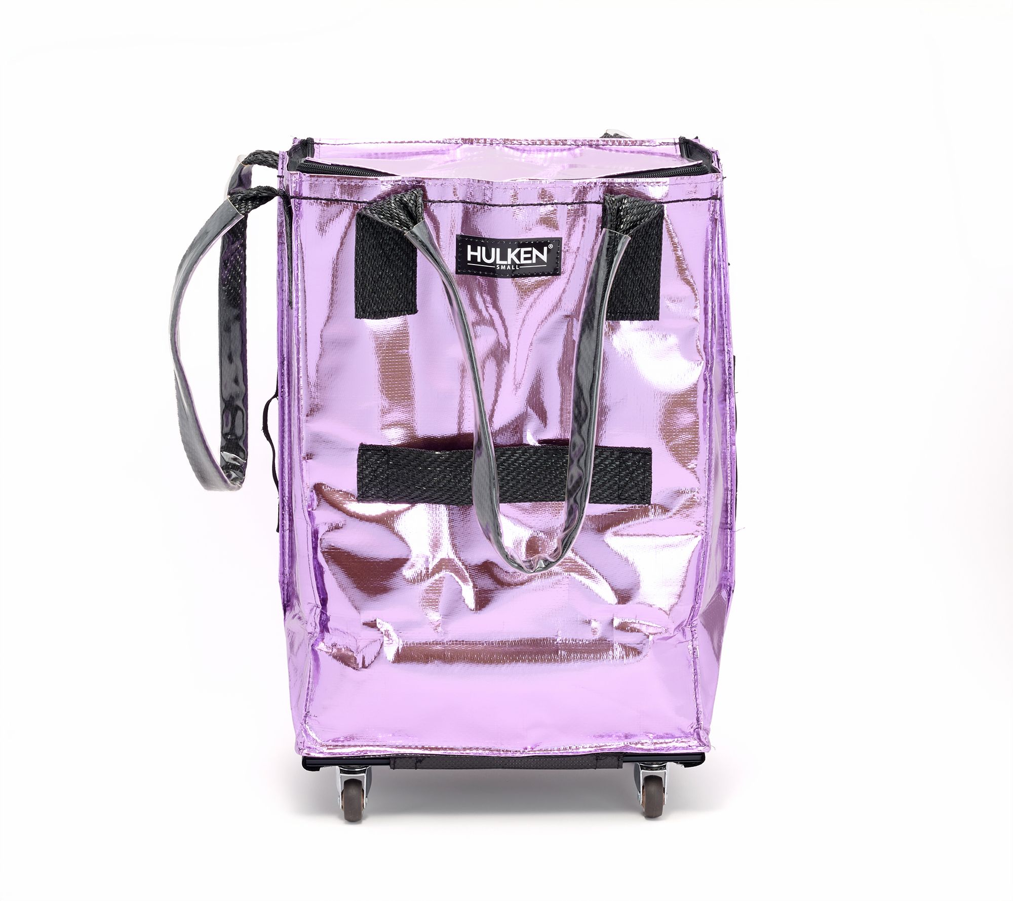 Hulken Small Rolling Tote Bag with Zip Top Closure - QVC.com