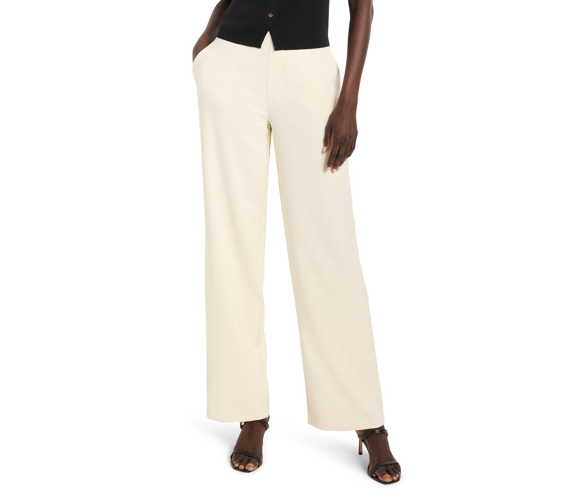 NIC+ZOE 31" Stretch Suiting Lenox Wide-Leg Pant