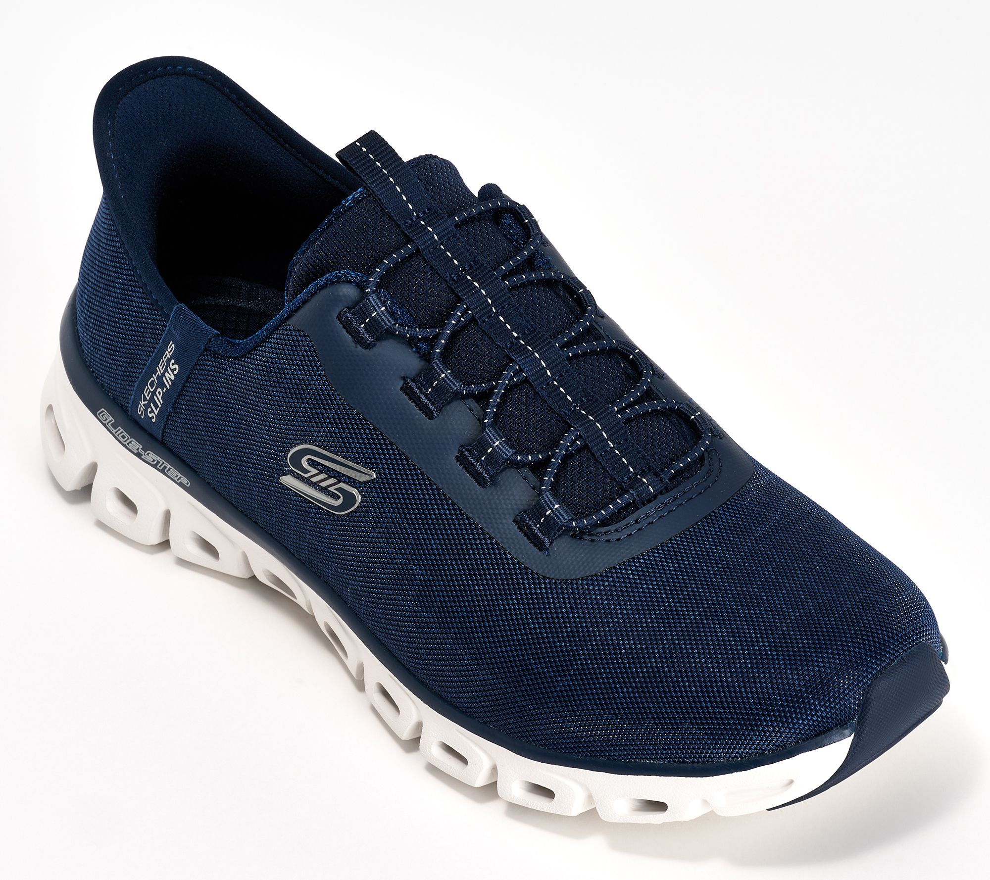"As Is" Skecher Slip-ins Glidestep Mesh Bungee Sneakers - Prism