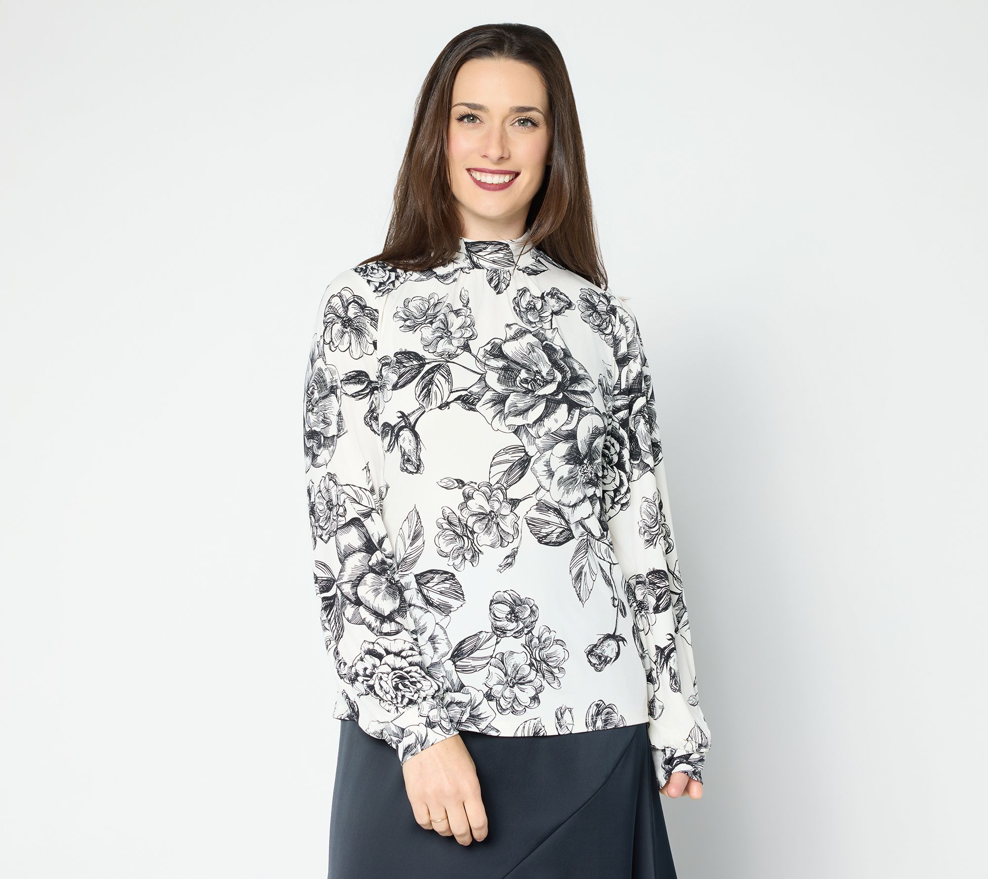 BEAUTIFUL by Lawrence Zarian The Martha Turtleneck Knit Top