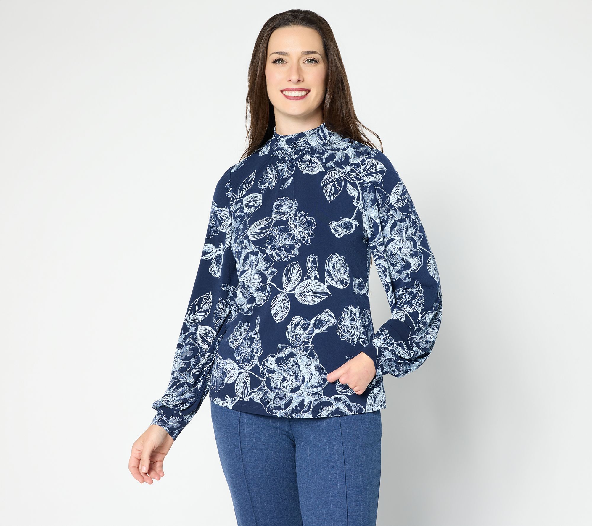 BEAUTIFUL by Lawrence Zarian The Martha Turtleneck Knit Top