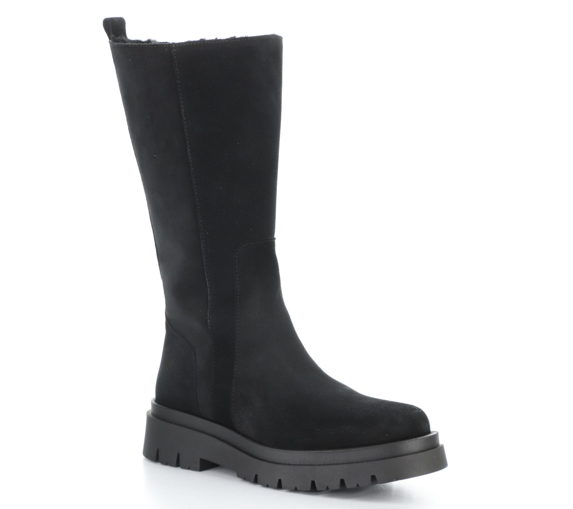 Bos. & Co. Winter Suede/Murta Faux Fur Side ZipBoot  - Marie