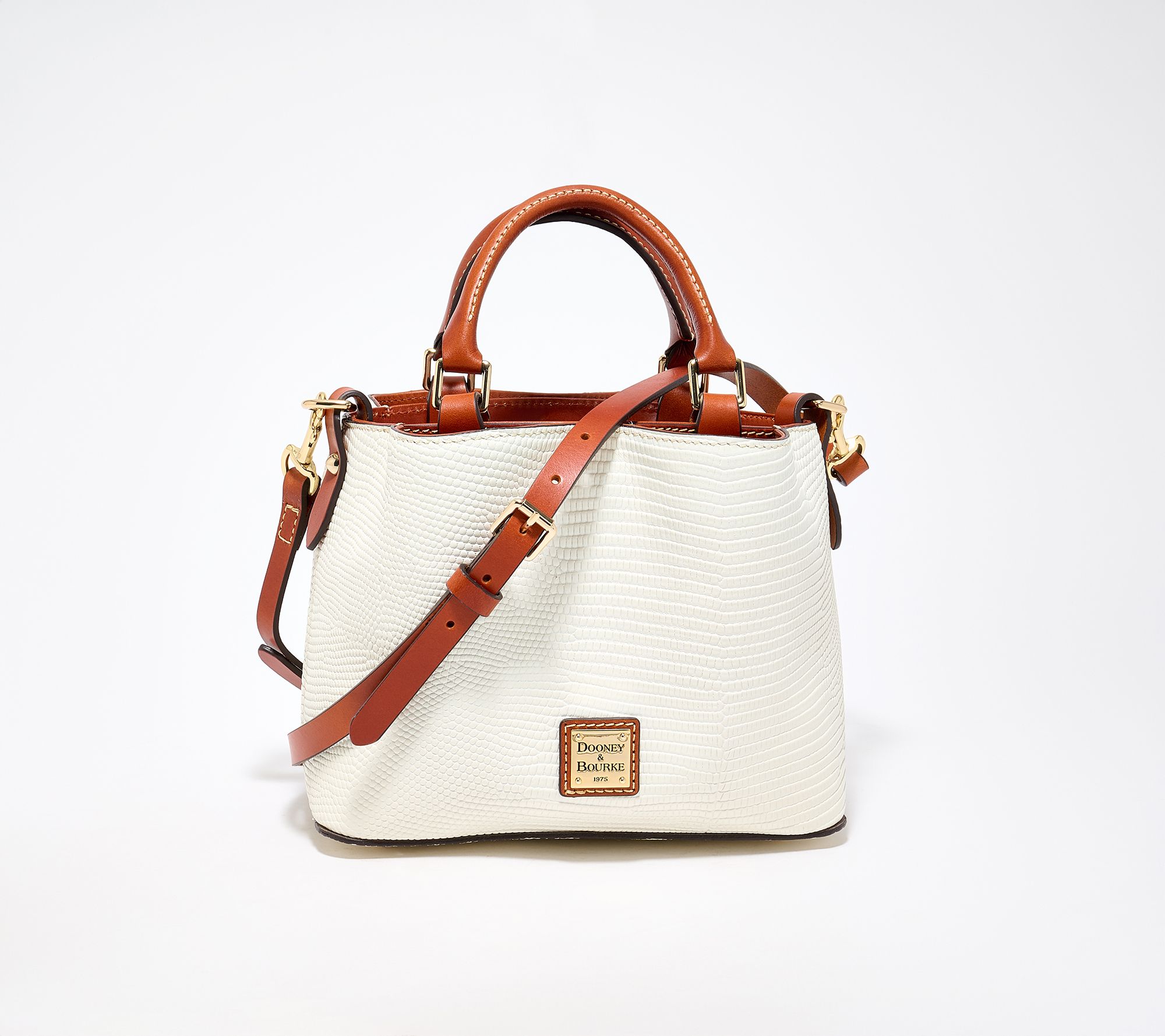 Dooney & Bourke Embossed Lizard Leather Mini Barlow Satchel