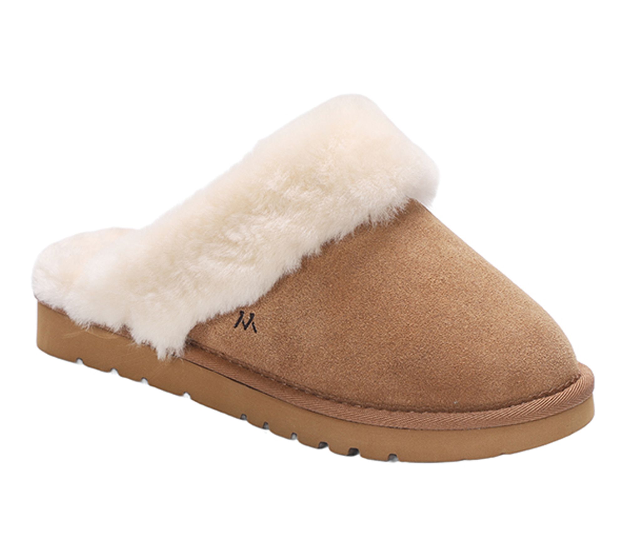  Mykos Premium Suede or Knit Scuff Slippers - Lia