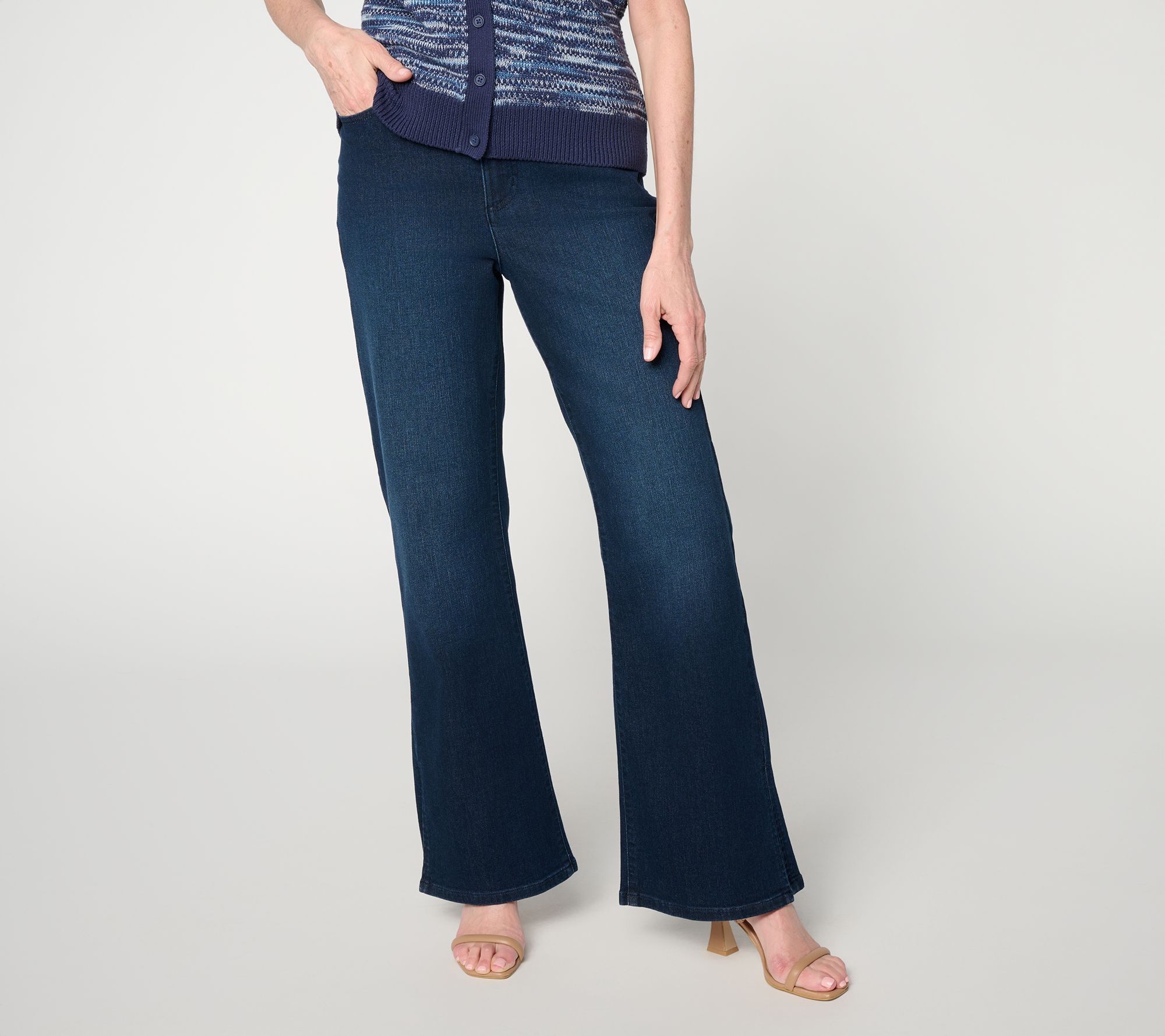 Me by Jennie Garth Regular Repreve Bootcut Jean w/ Ankle Slits