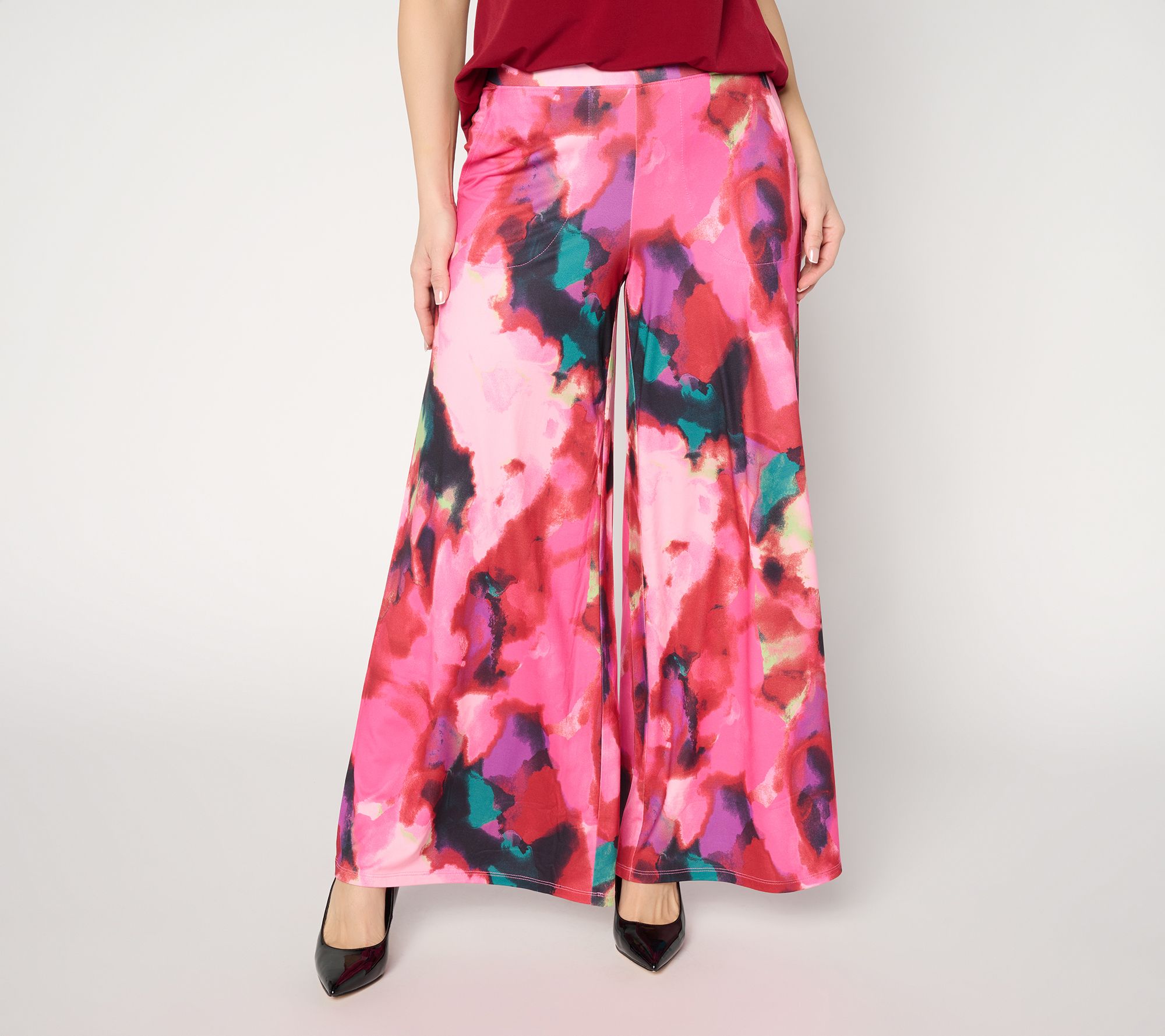 Mally Roncal Regular Wide Leg Feather Knit Pant