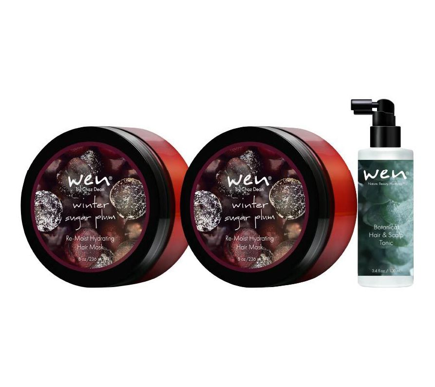 WEN by Chaz Dean Re-Moist Mask Duo + 3.4oz Botanical Tonic