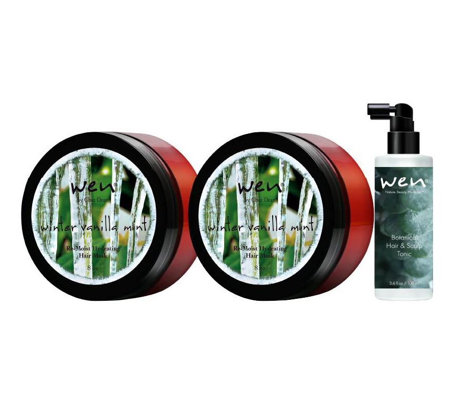 WEN by Chaz Dean Re-Moist Mask Duo + 3.4oz Botanical Tonic
