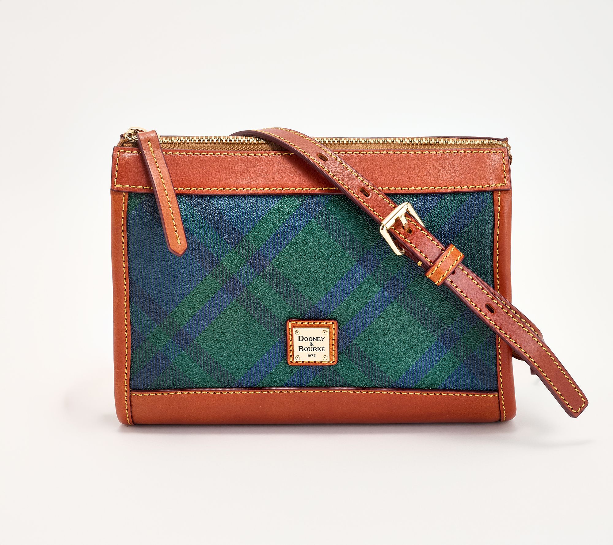 "As Is" Dooney & Bourke Coated Cotton Sutherland Zip Crossbody