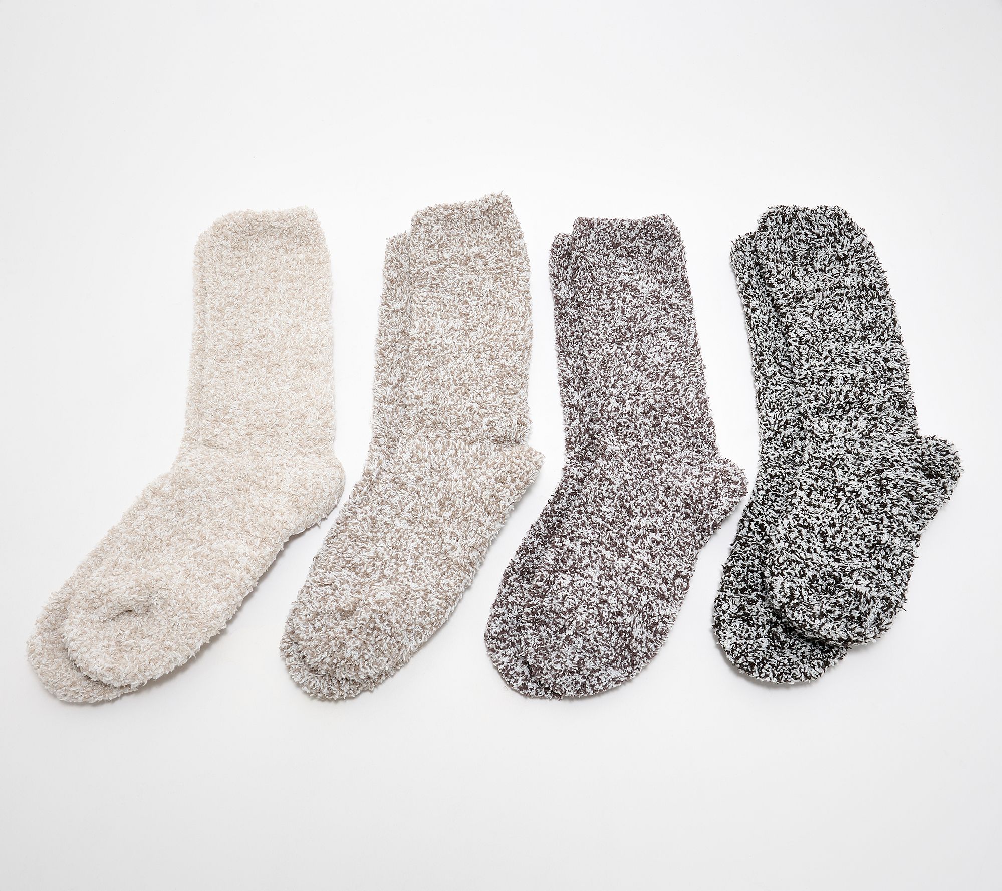 "As Is" Barefoot Dreams CozyChic Set of 4 Sock Gift Set