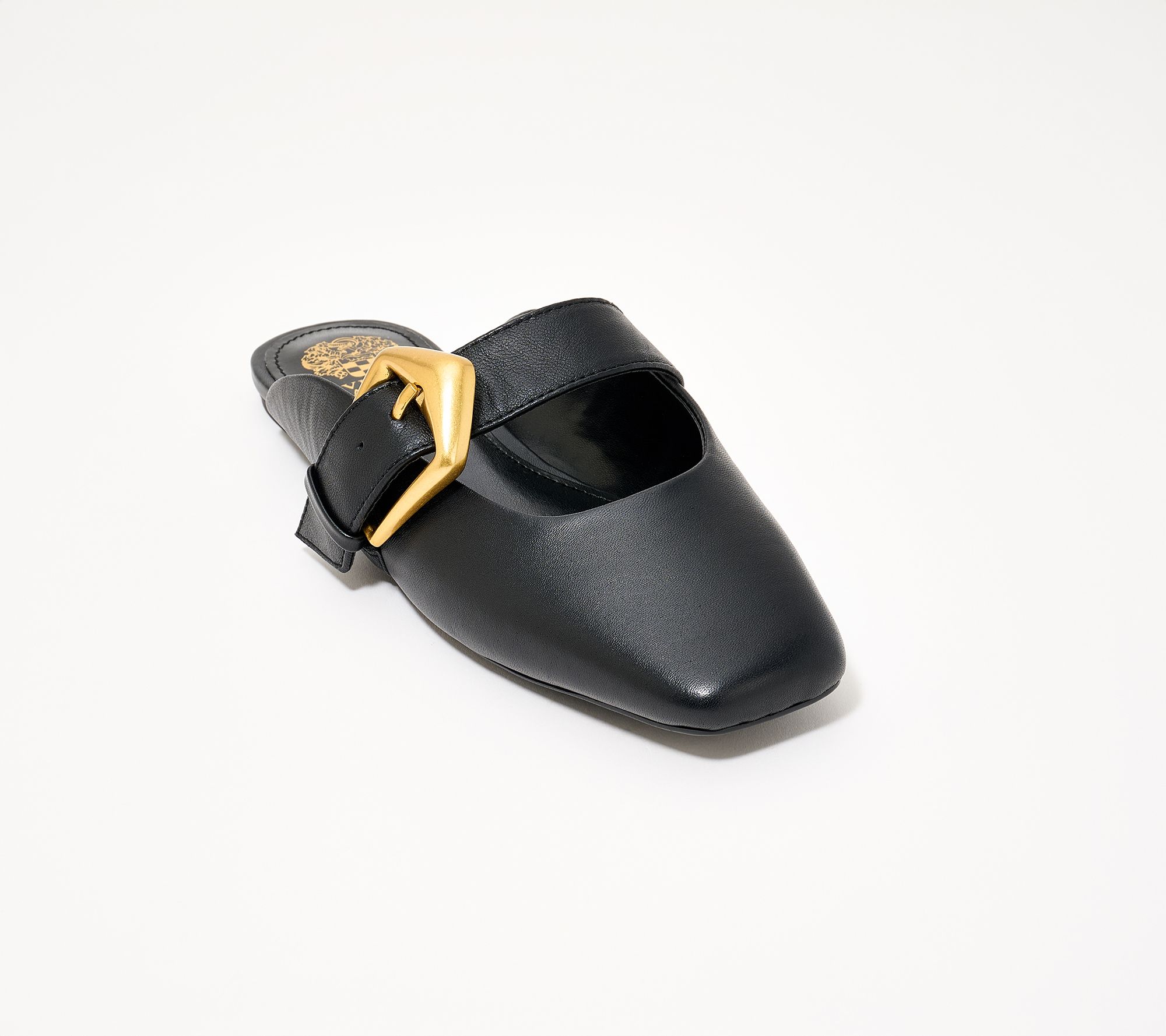 Vince Camuto Leather Mary Jane Slip On Mules - Veckie