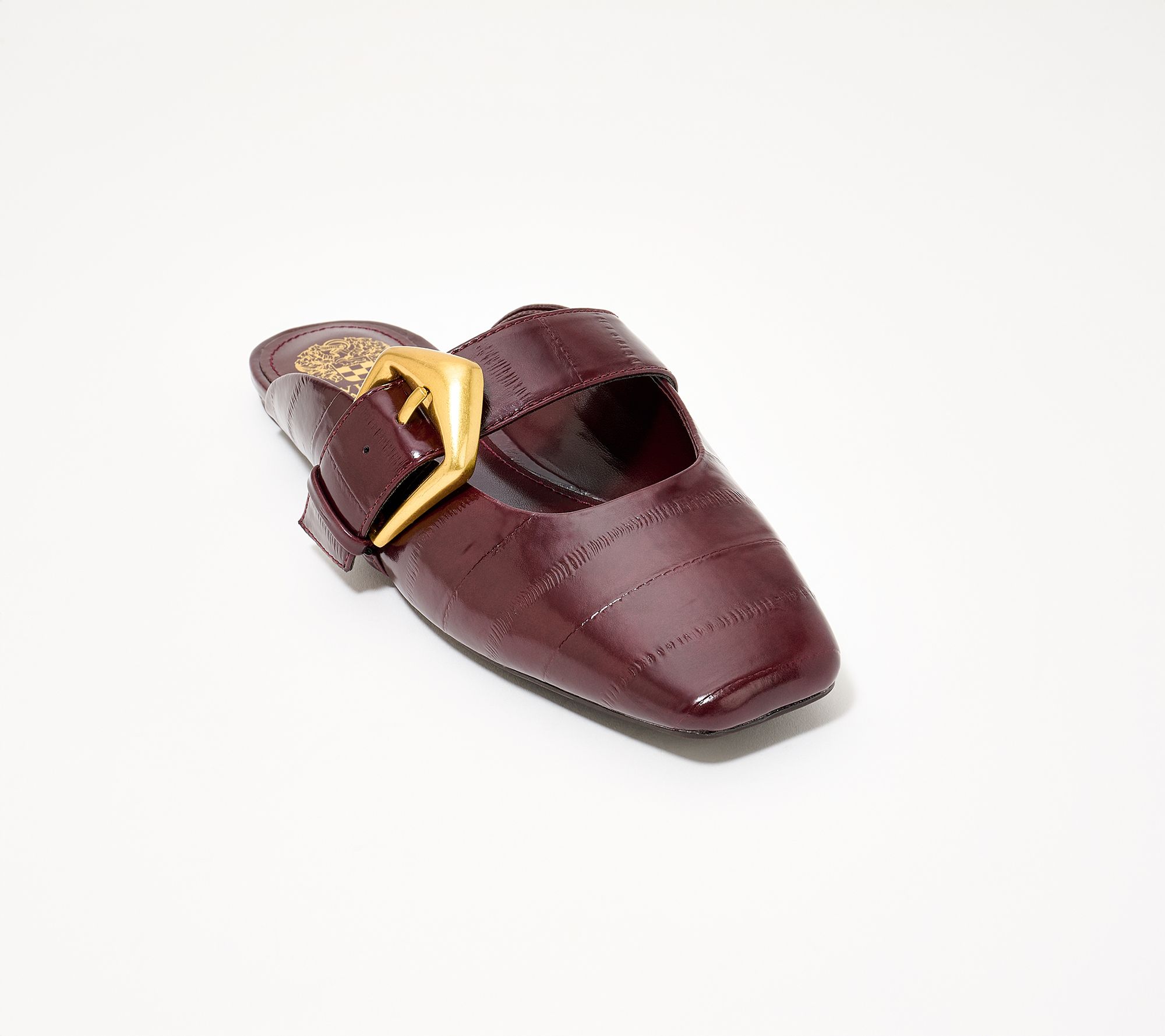 Vince Camuto Leather Mary Jane Slip On Mules - Veckie