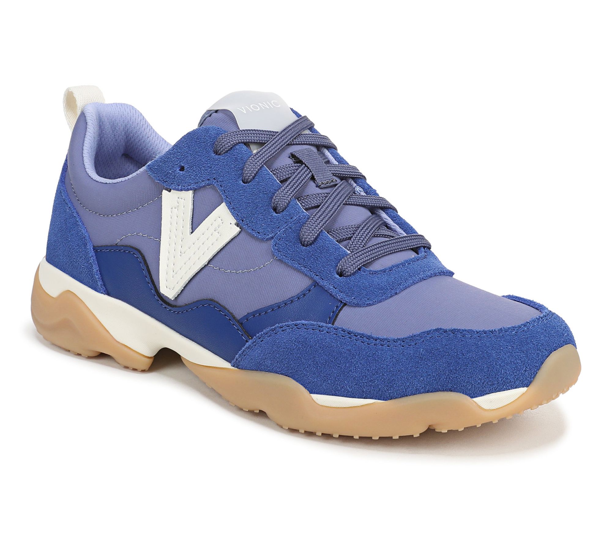Vionic Leather Walking Sneakers - Walk Slim Glide
