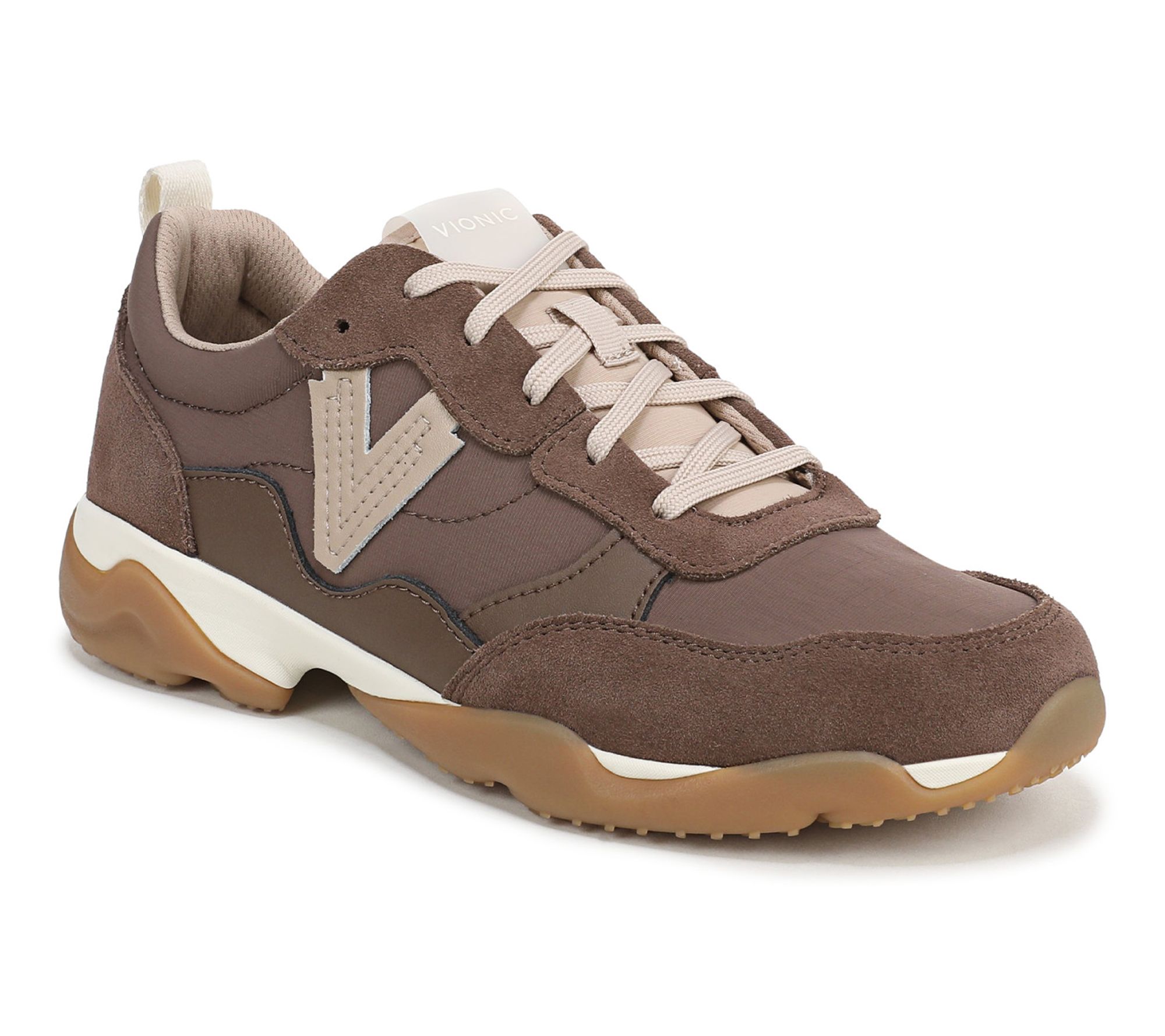 Vionic Leather Walking Sneakers - Walk Slim Glide