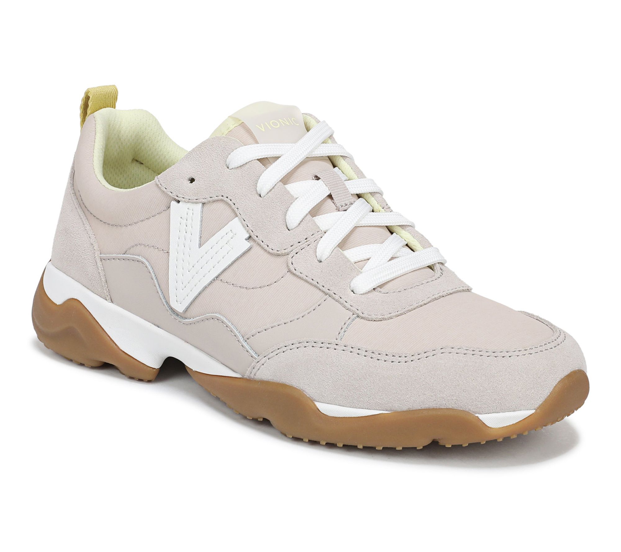 Vionic Leather Walking Sneakers - Walk Slim Glide