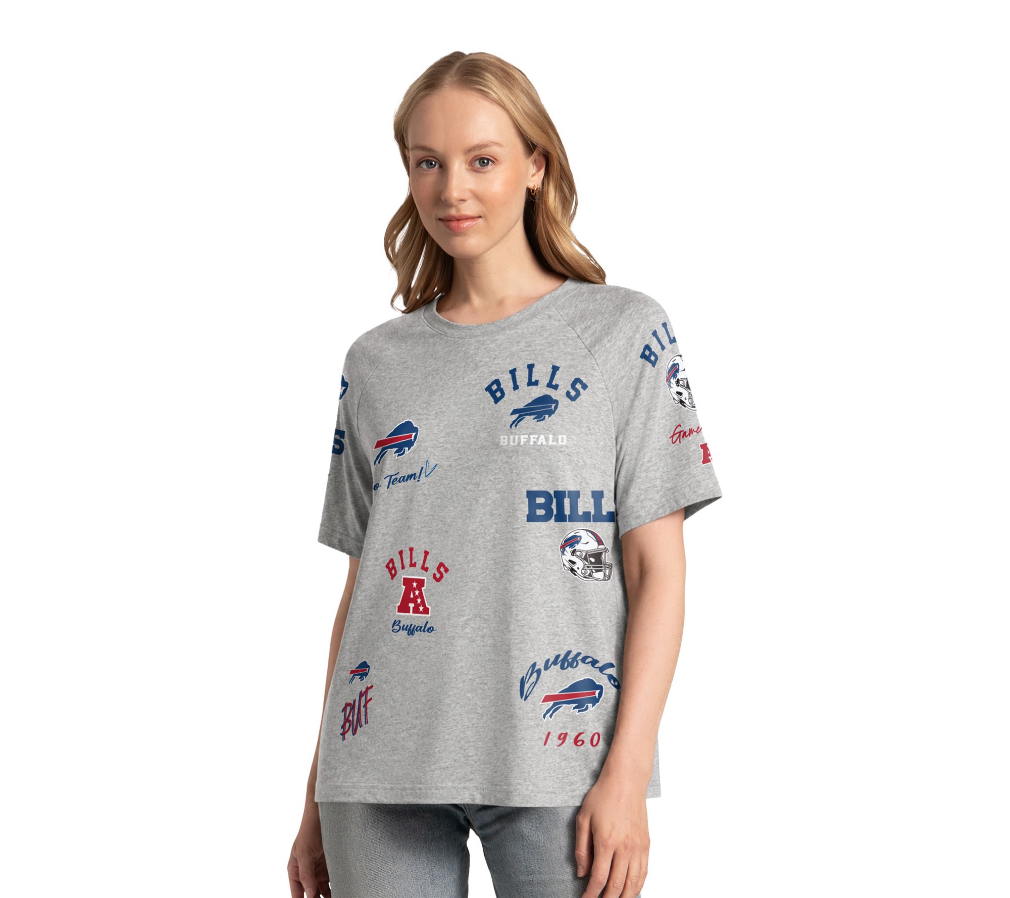 NFL Officially Licensed Women's LOGO Patch Short Sleeve T