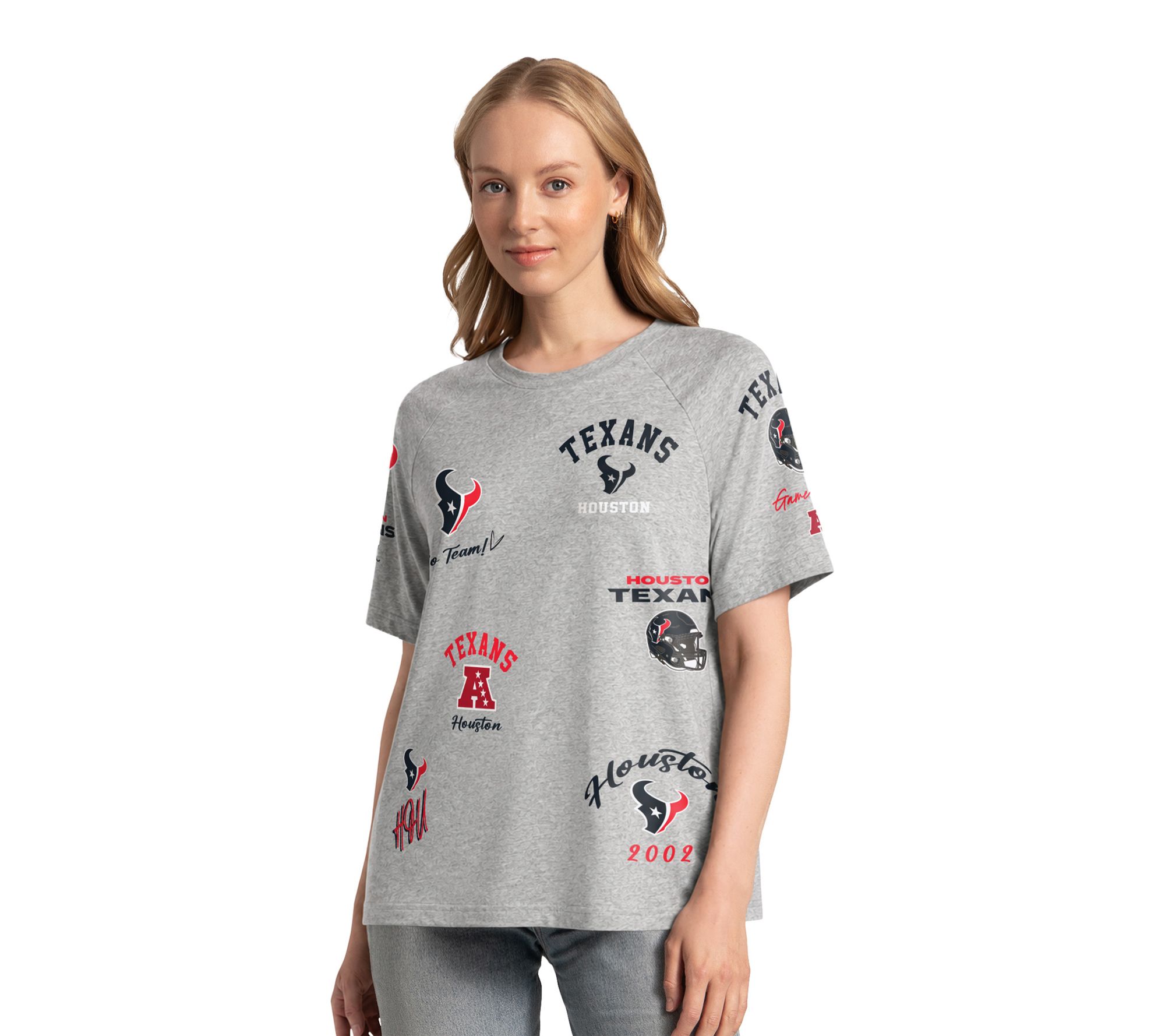 NFL Officially Licensed Women's LOGO Patch Short Sleeve T