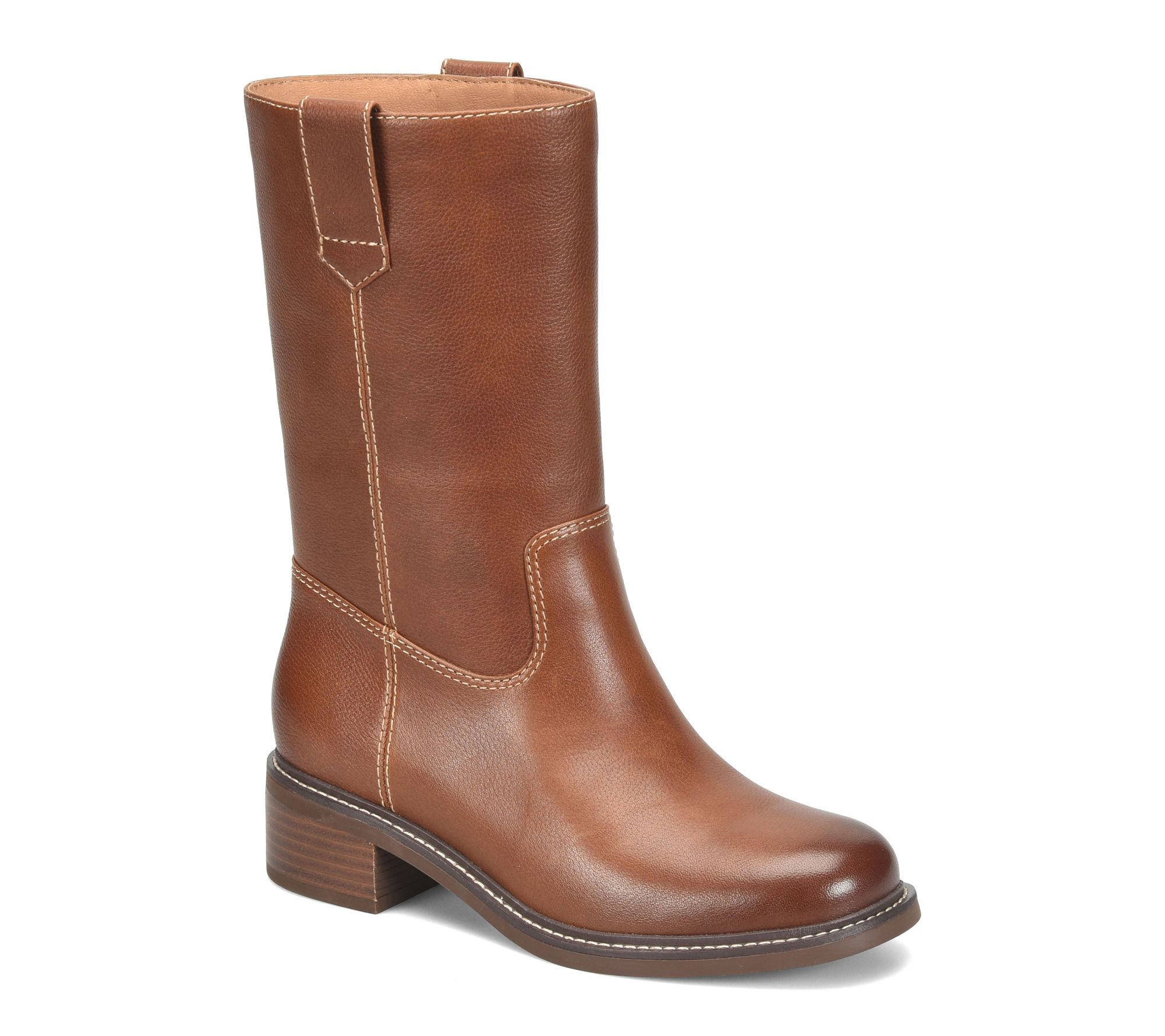 Sofft Mid Calf Leather Boot - Tabitha