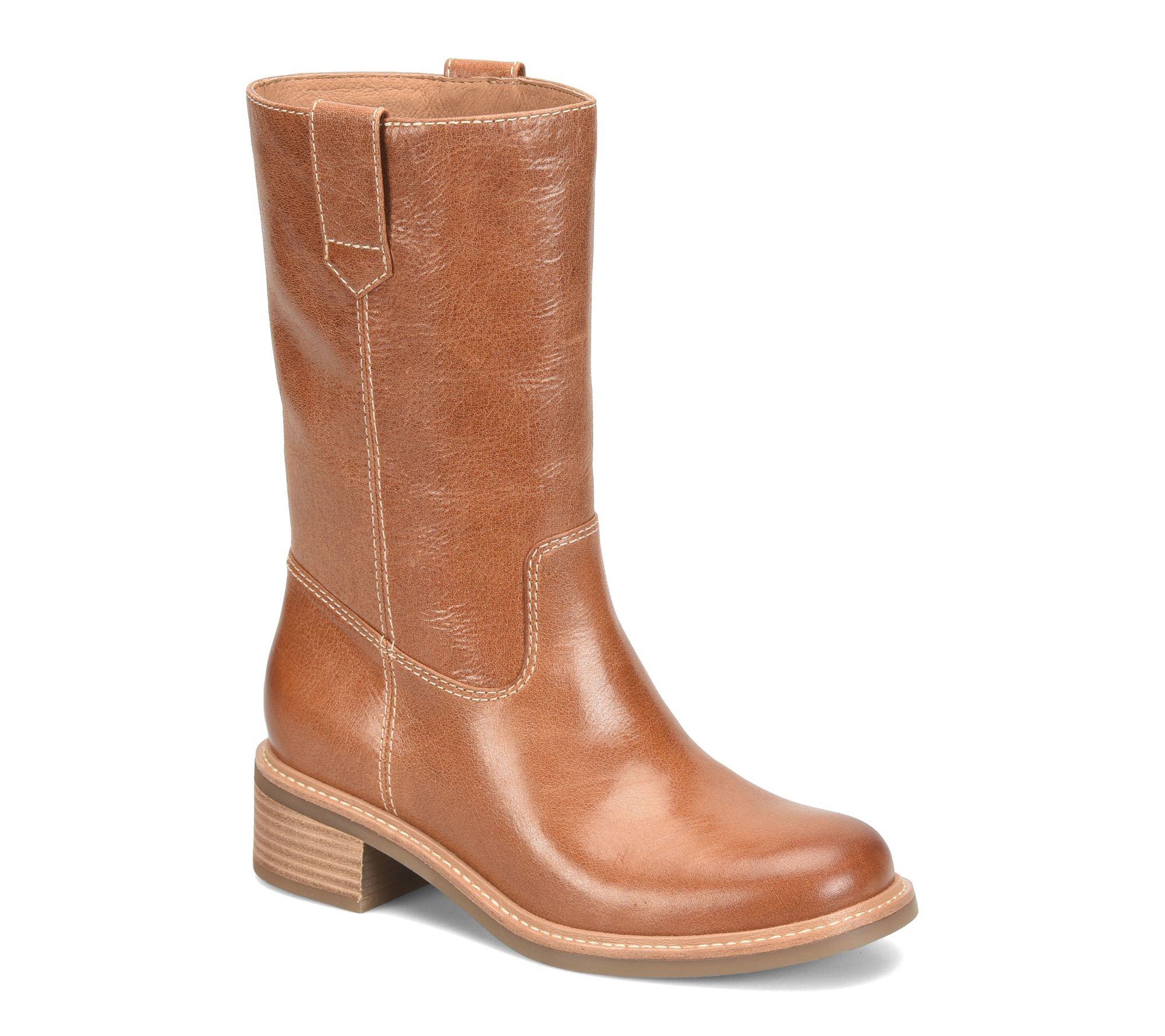 Sofft Mid Calf Leather Boot - Tabitha