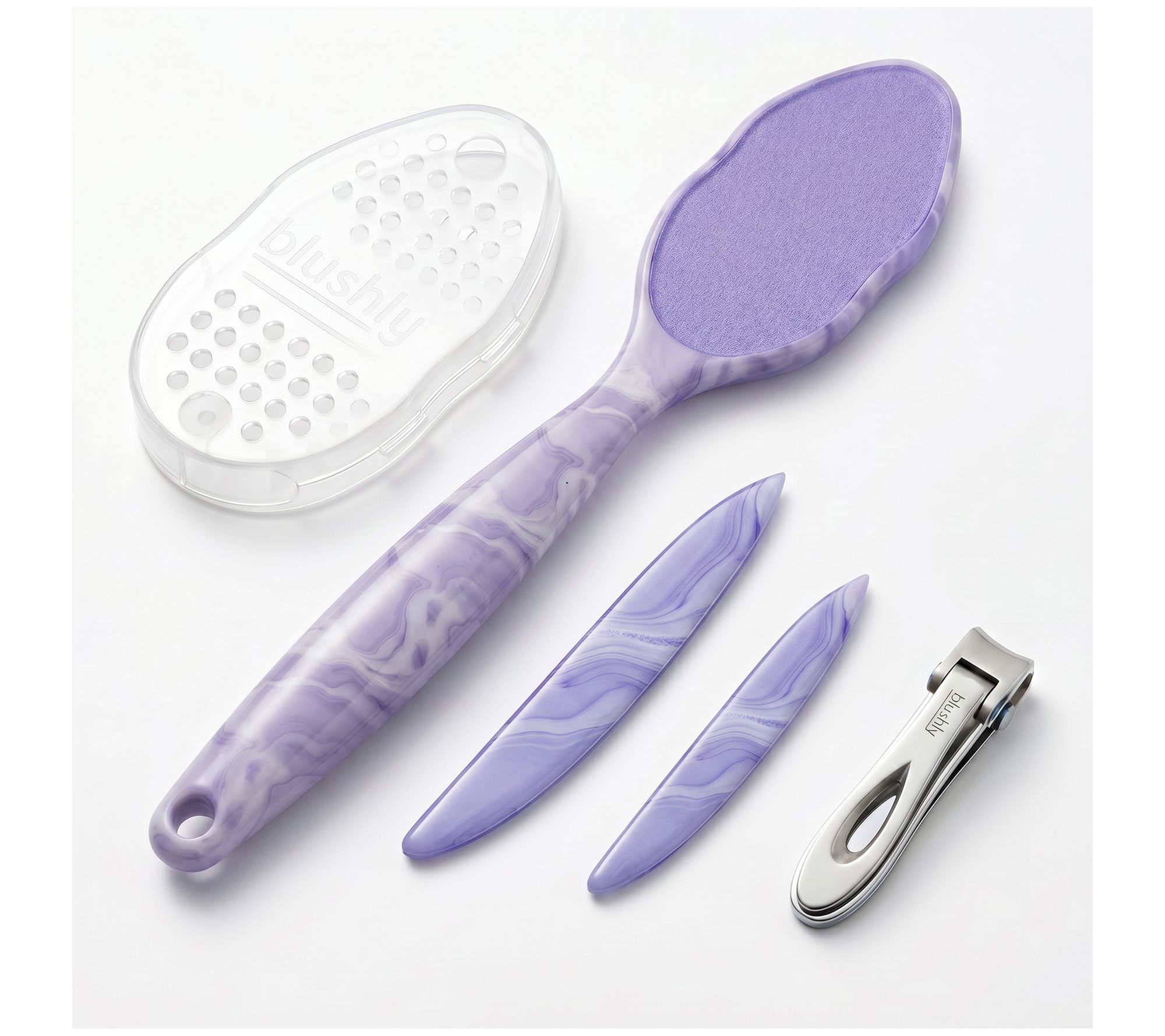  Blushly Extended Foot File Manicure File & Clippers
