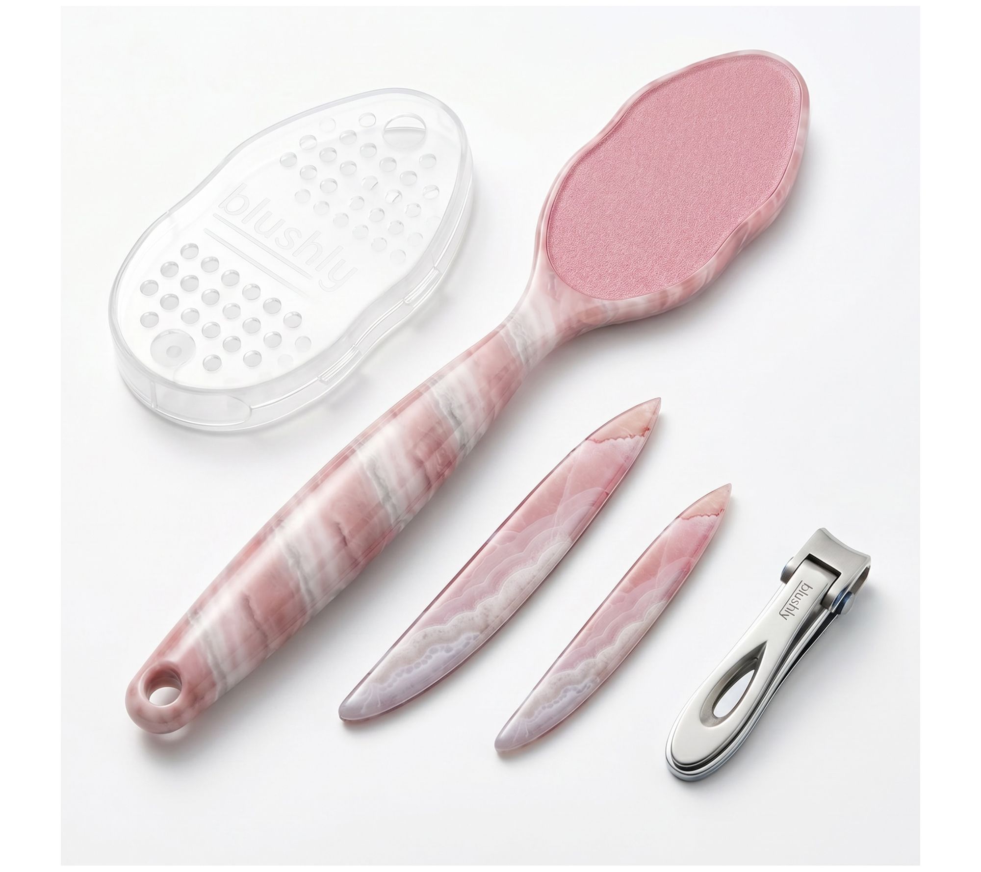 Blushly Extended Foot File Manicure File & Clippers