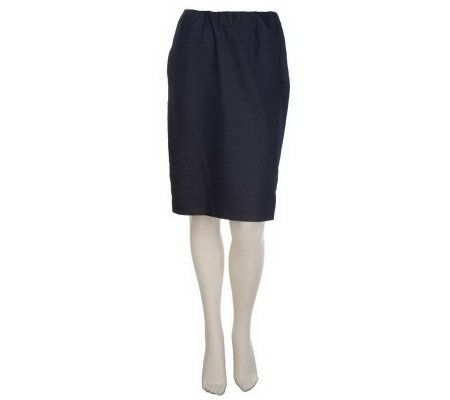 Knee length hotsell jean skirts qvc