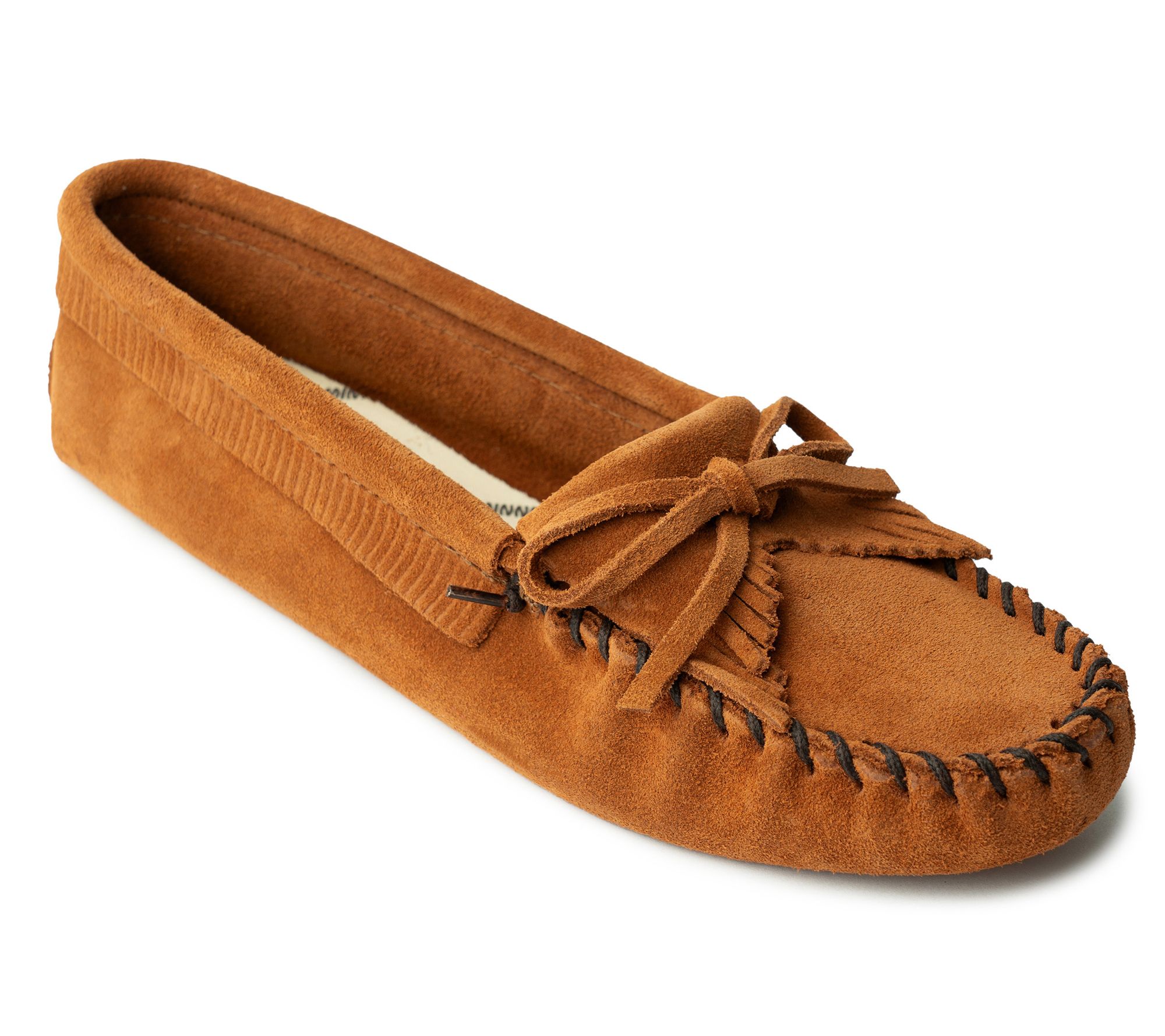 Minnetonka Suede Leather Moccasins - Kilty Softsole