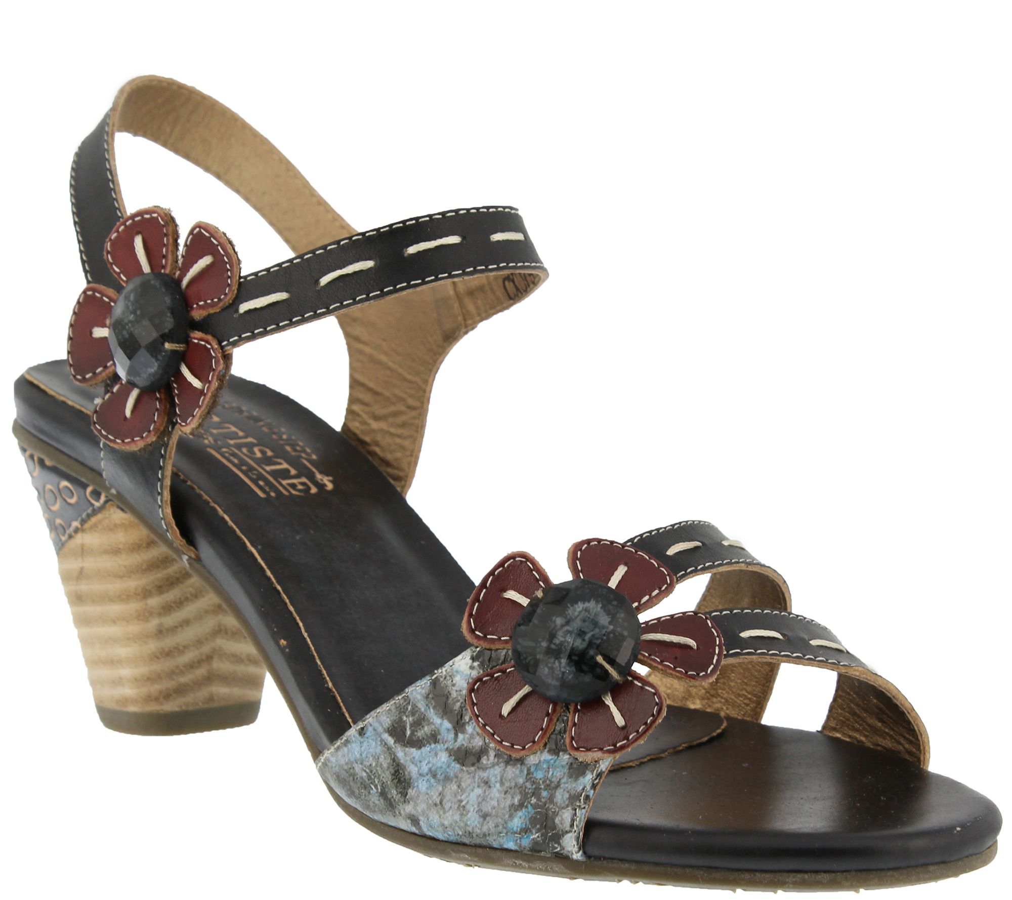 L'Artiste by Spring Step Leather Sandals- Guiditta — QVC.com