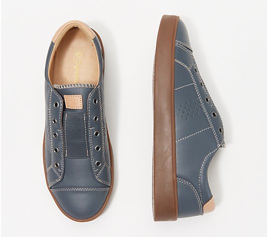 Spenco Orthotic Leather Slip-On Shoes - Malibu