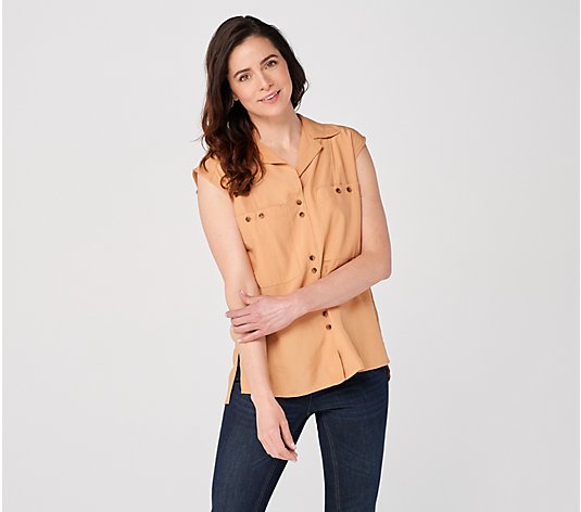 Bishop + Young Ojai Button Front Sleeveless Top