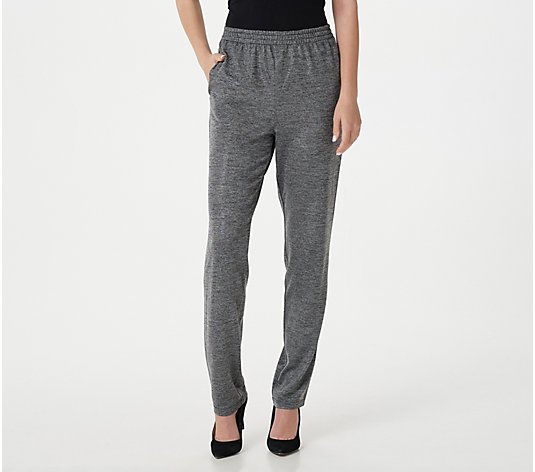 Attitudes by Renee Tall Fabulous Foil Heather Jersey Pull-On Pants