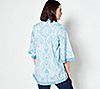 Tolani Collection Printed Open Front Woven Cardigan, 1 of 4