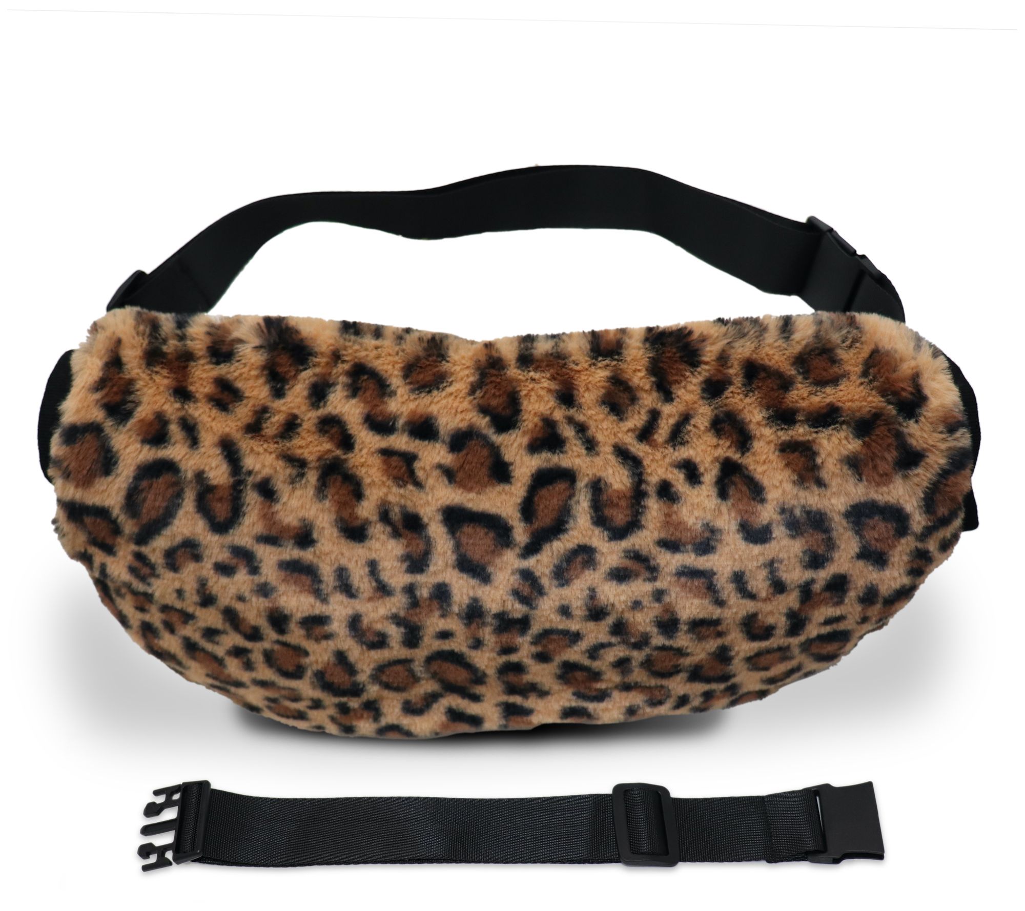 Sprigs Adjustable Faux Fur Hand Muff Belt Bag with Extender - QVC.com
