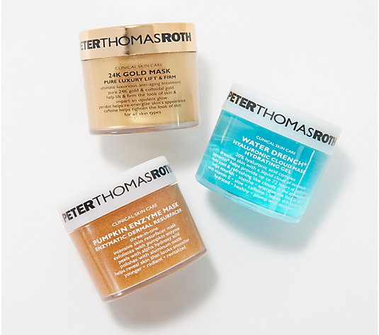 Peter Thomas Roth Water Drench, Pumpkin and 24K Gold Mask Trio