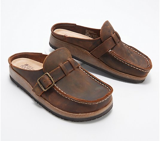 White Mountain Unlined Leather Clogs - Bayhill