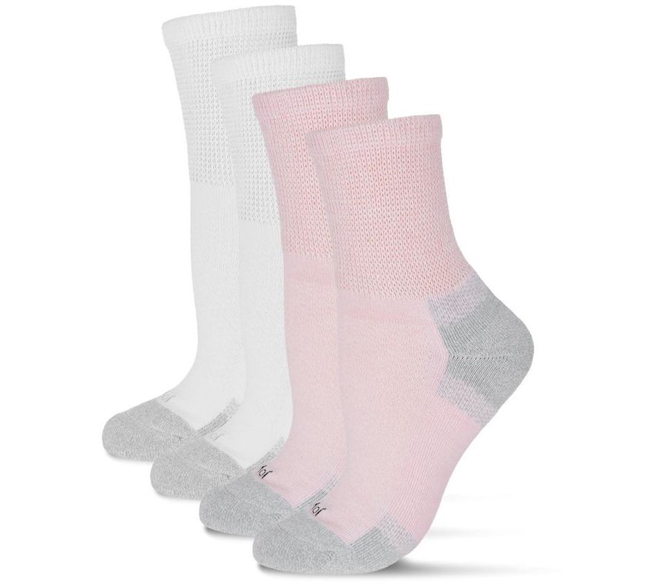 Wellfit by Memoi 2 Pair Diabetic Half CushionQuarter Sock