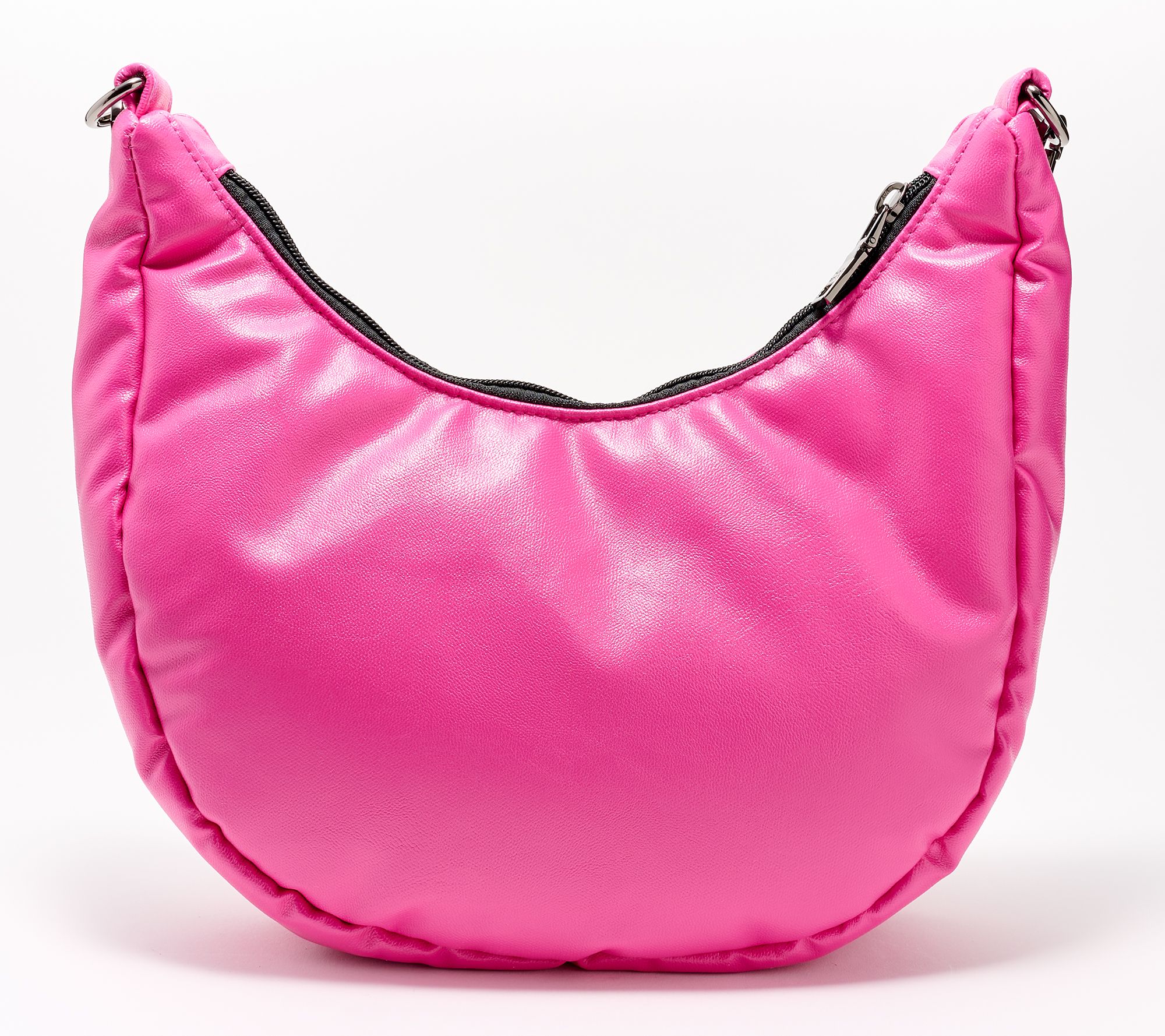 J. Jill Large Hot Pink Leather Tote Bag