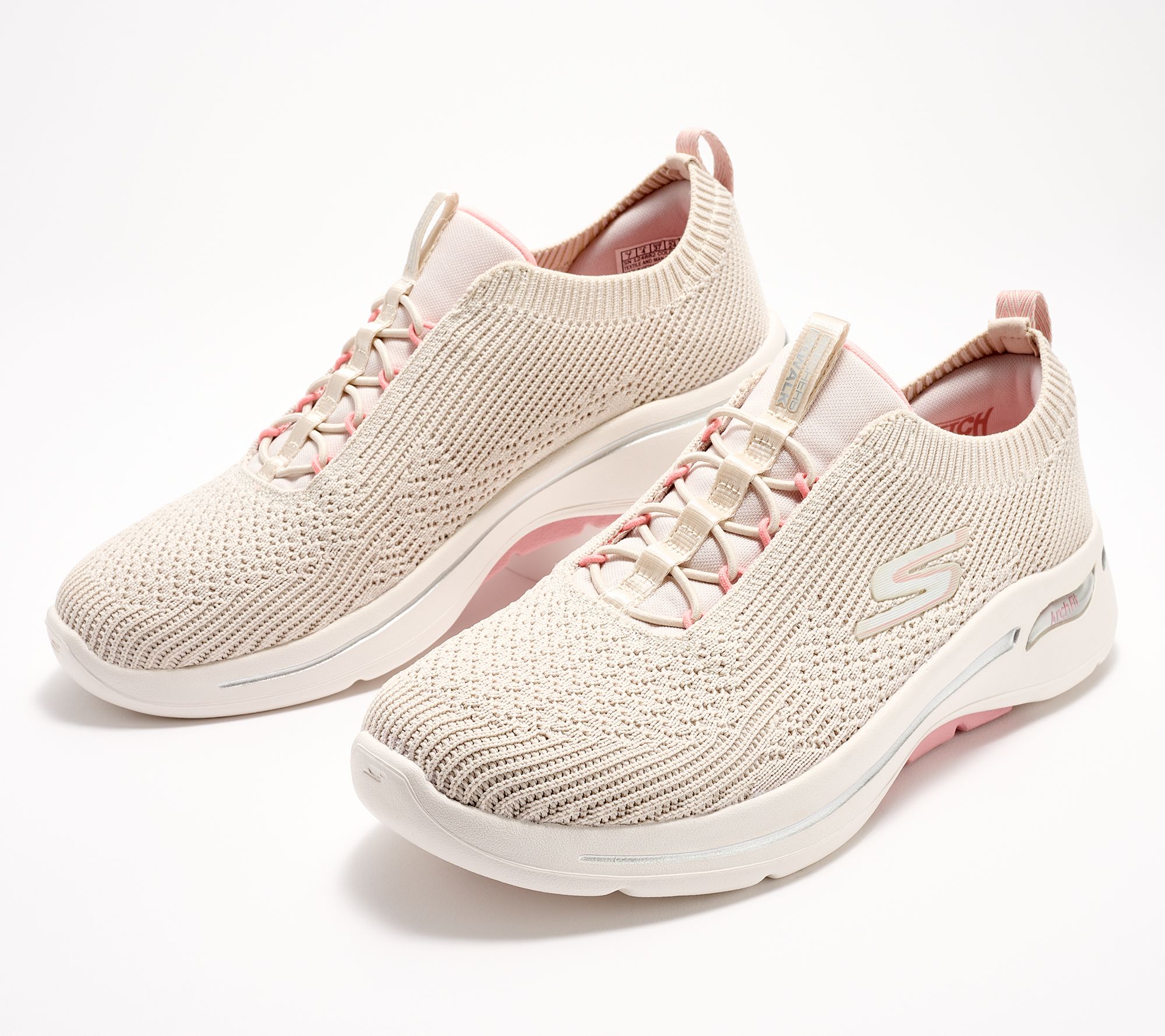 Skechers GOwalk Arch Fit Vegan Washable Sneakers Crystal Waves - QVC.com