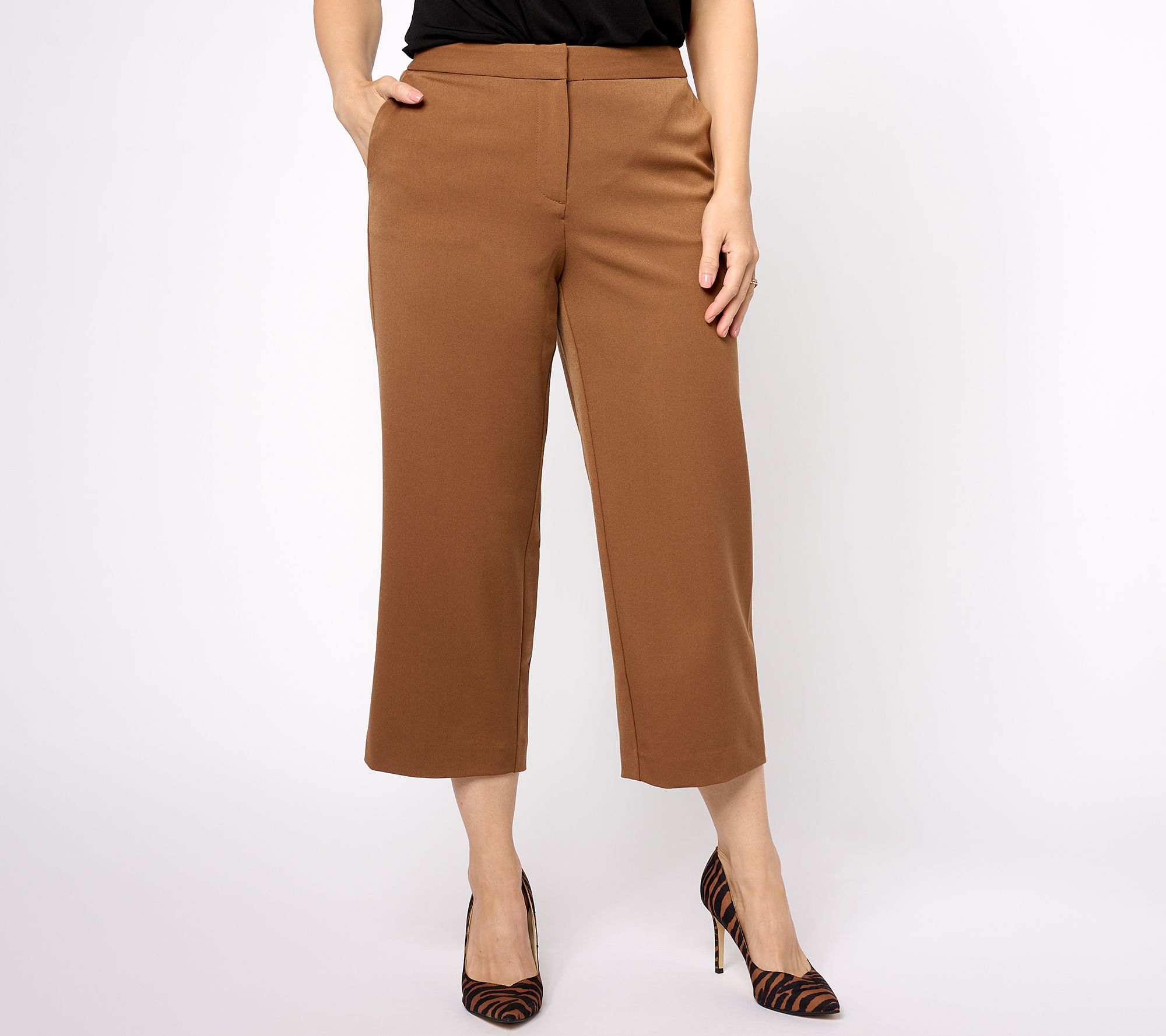 "As Is" Tailored by Susan Graver Reg Bi-Stretch Culottes