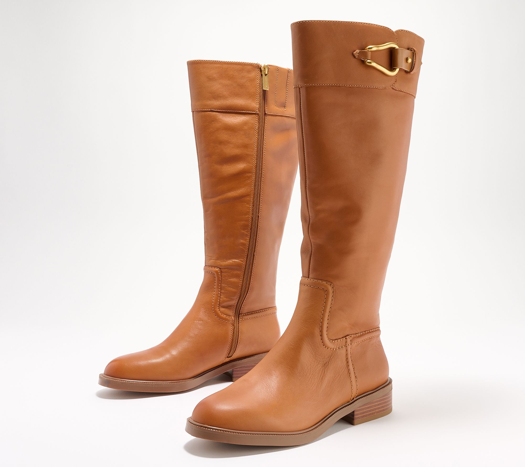 Vince Camuto Leather Riding Boots - Andalian