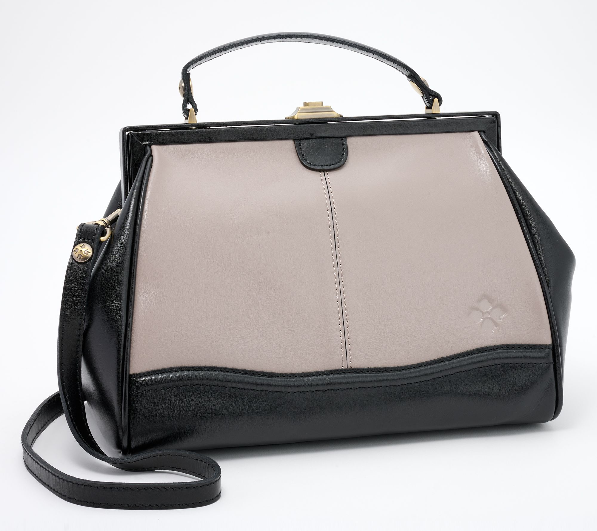 Patricia Nash Discovery Brianza Leather Frame Bag 