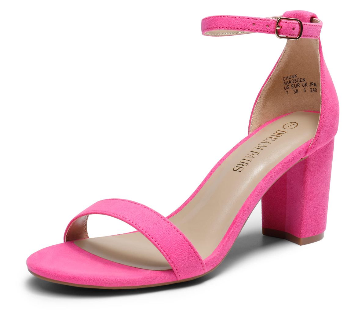 Dream Pairs Women's Heeled Sandals- Chunk
