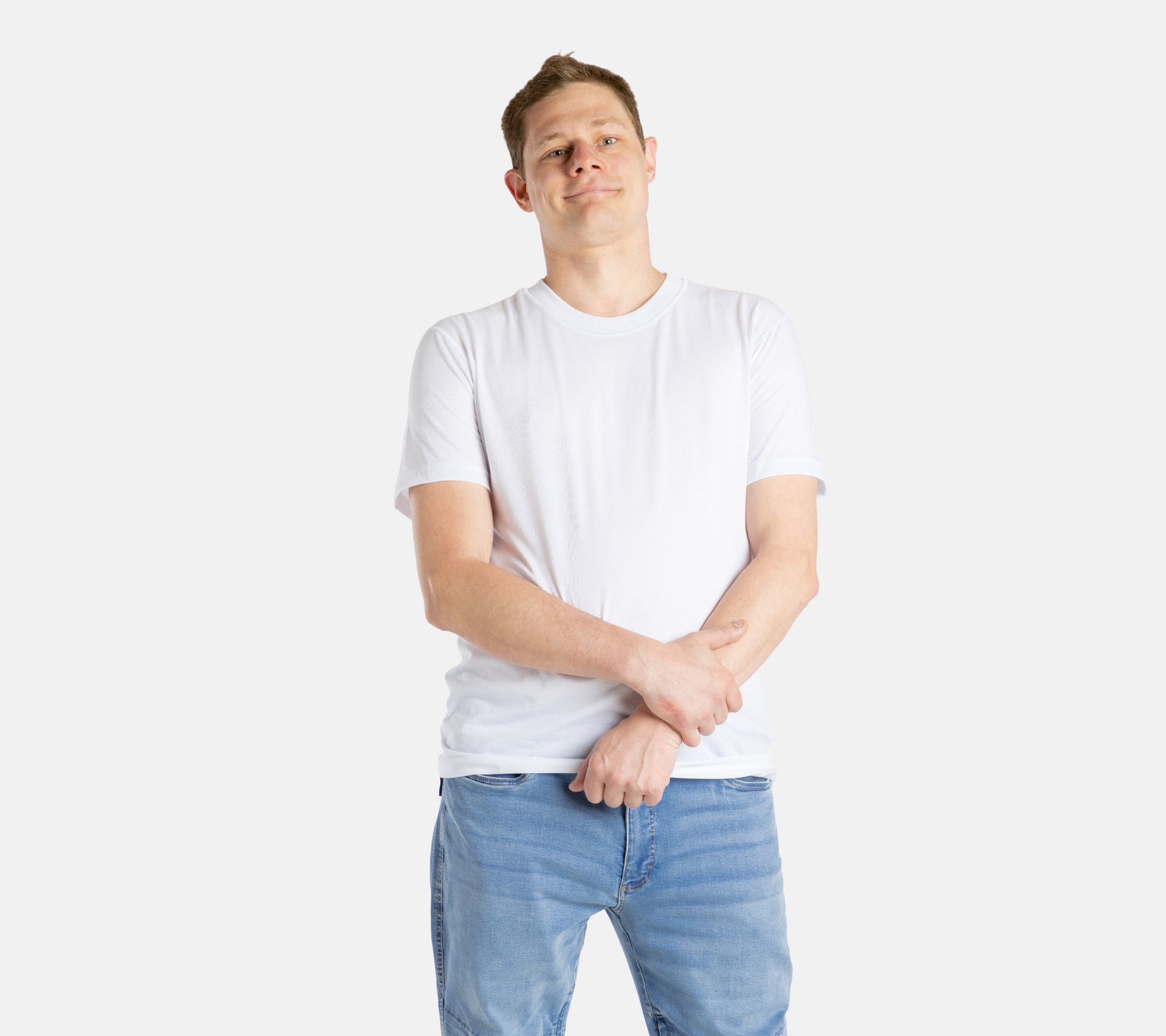 No Limbits Adaptive Men's White Sensory Tee