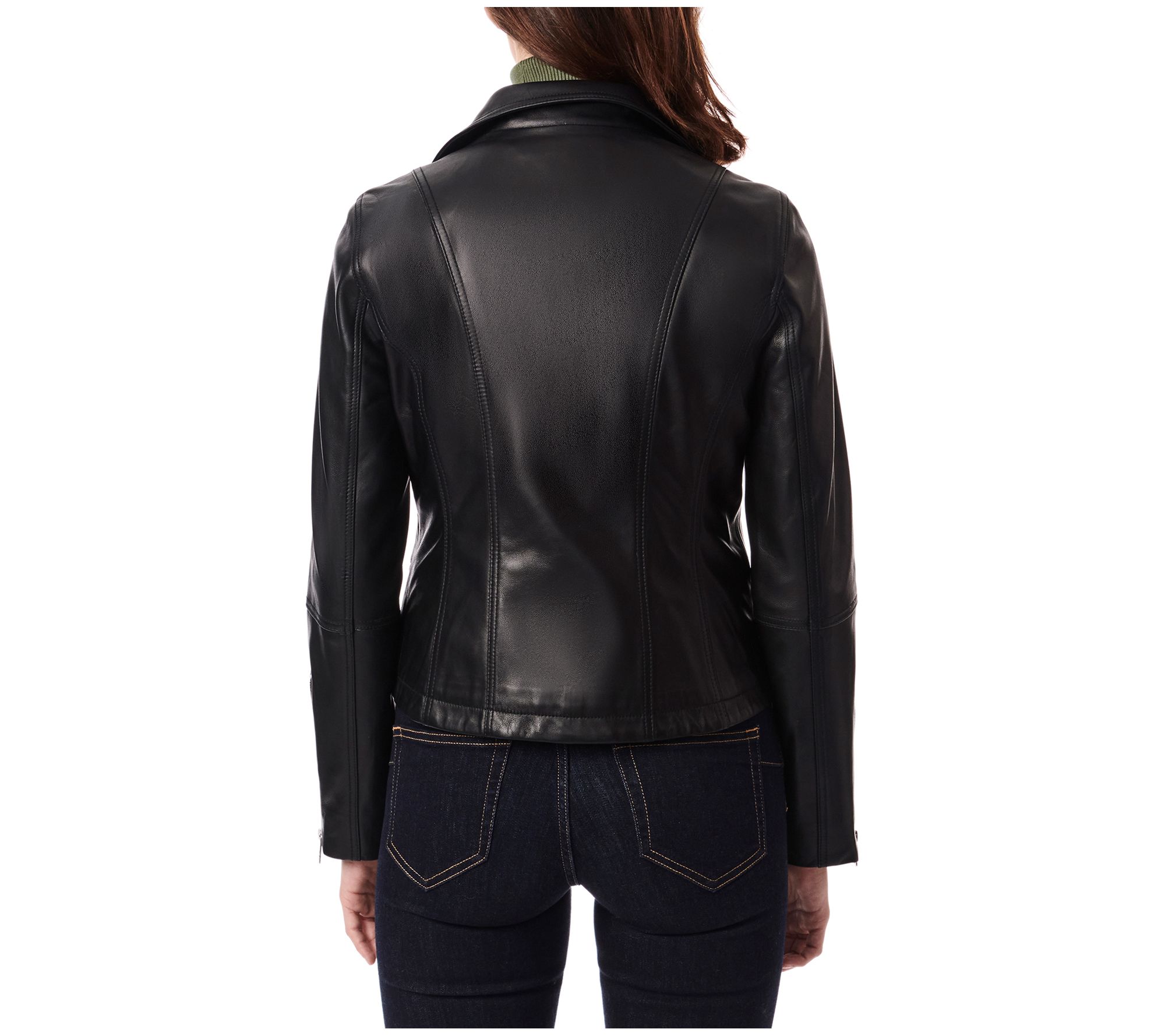 Bernardo Genuine Leather Jacket - QVC.com