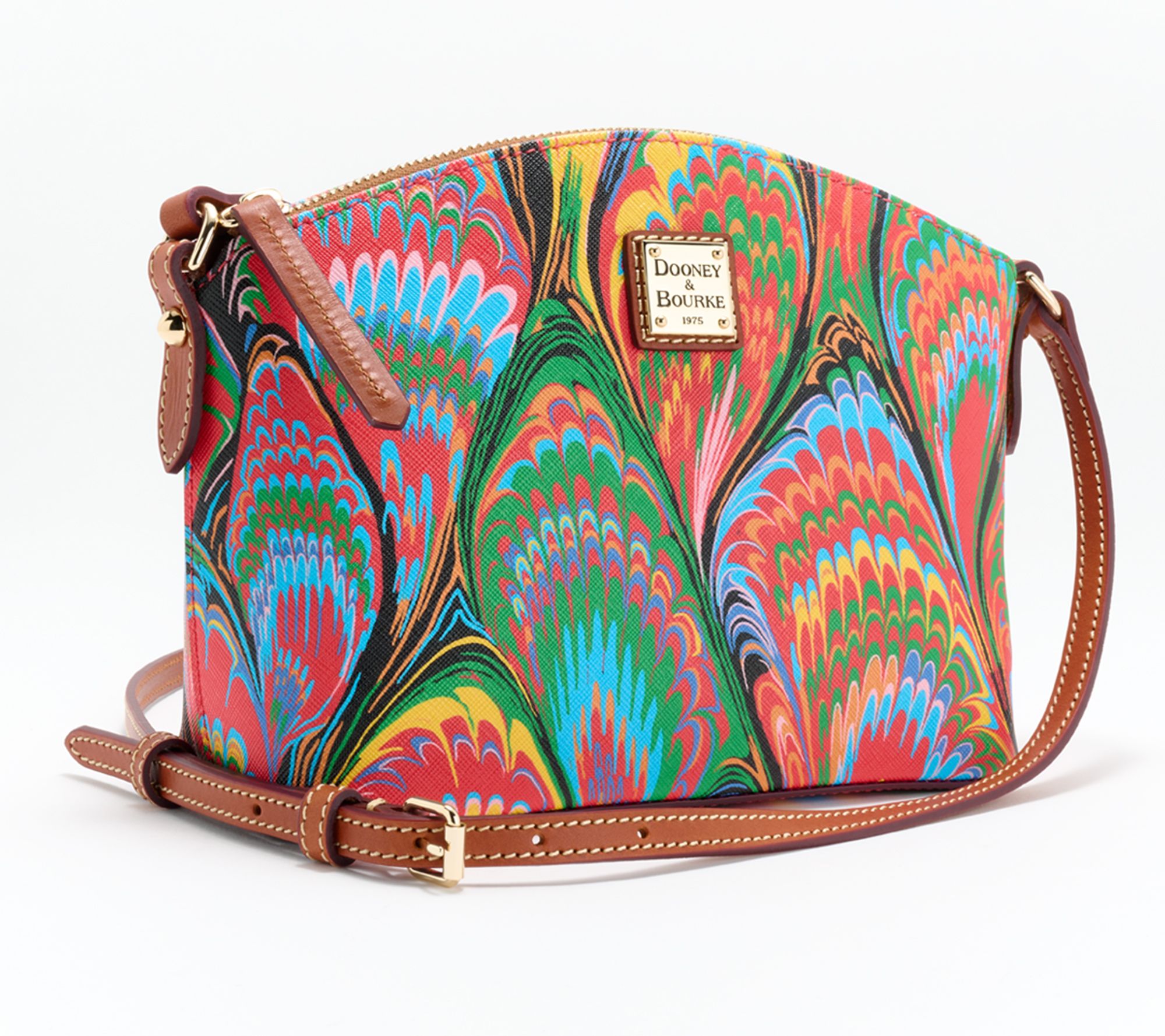  Dooney & Bourke Coated Cotton Plumes Suki Crossbody - A651397