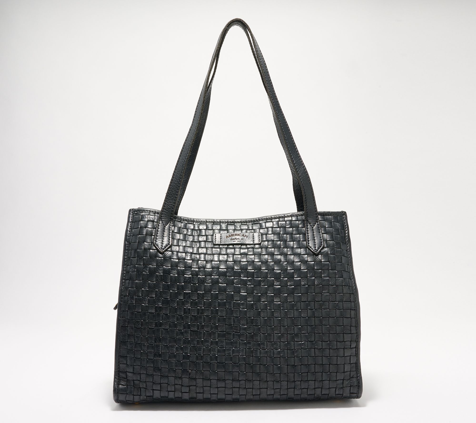 American Leather Co. Sandy Washed Triple Entry Satchel